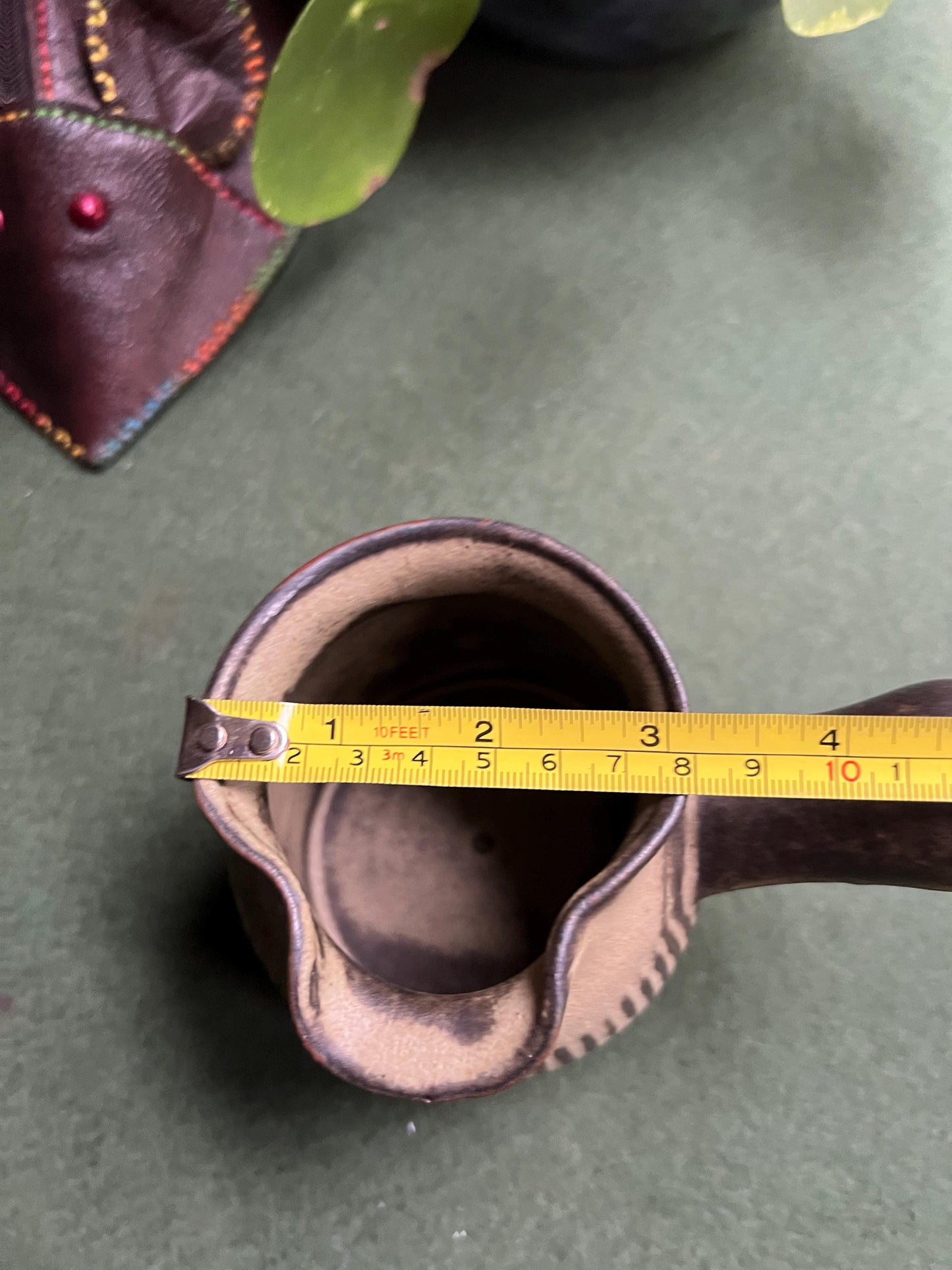 Vintage Tremar pottery sauce milk jug.