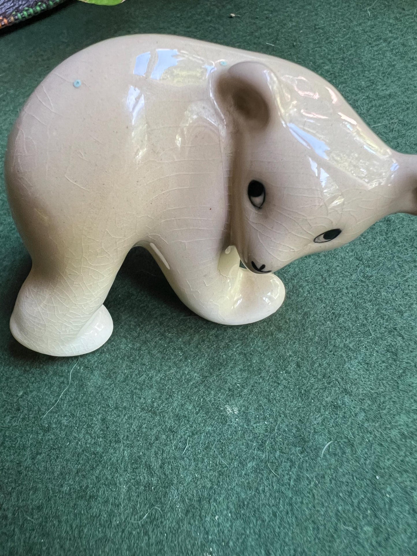 Ceramic Baby polar bear figurine Stamped WR Midwinter Burslem England.