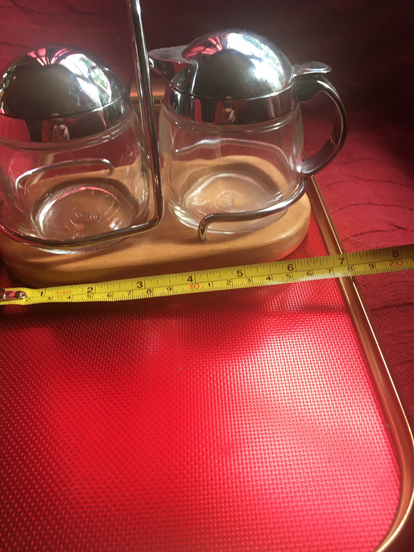 Emsa sugar jar and milk syrup jug. Made in Germany