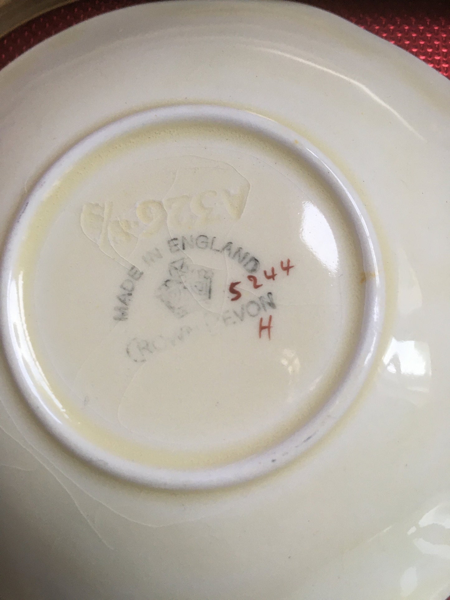 Vintage hand painted trinket dishes. Carlton Ware Crown Devon.