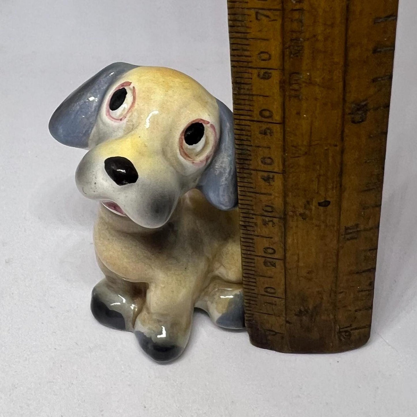 Cute kitsch Italian ceramic dog figurine.