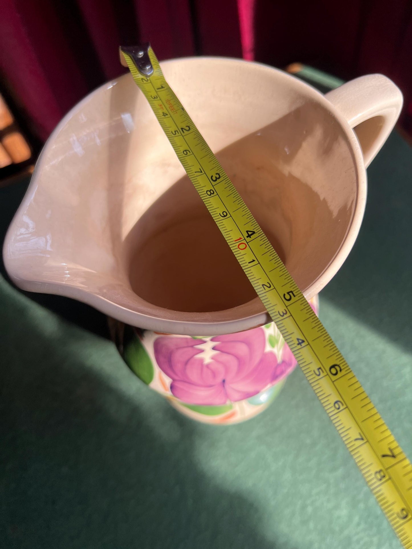 Wade large jug pitcher. Stamped Harvest Ware Wade England.