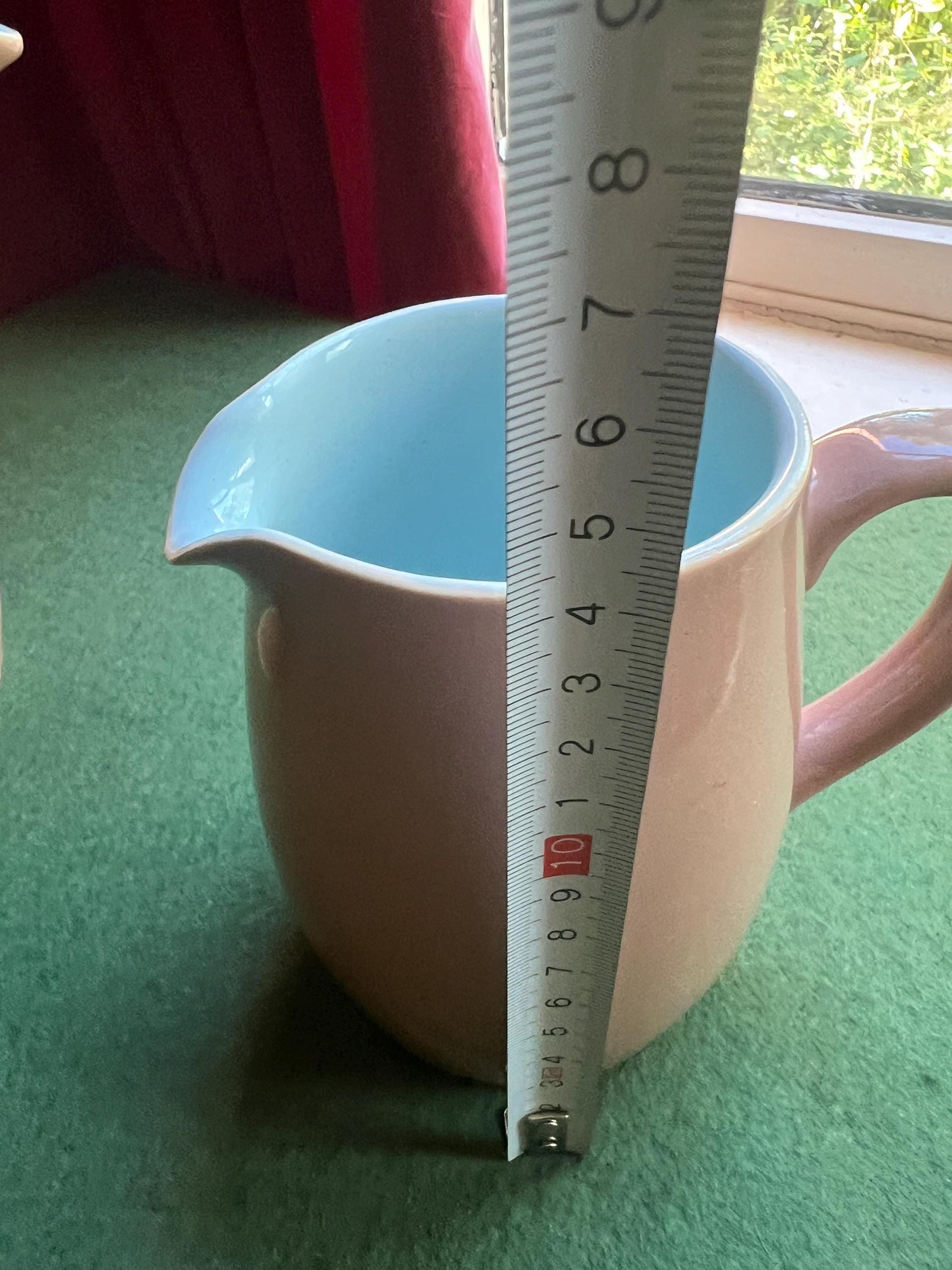 Vintage Denby Langley Lucerne coffee pot and creamer.