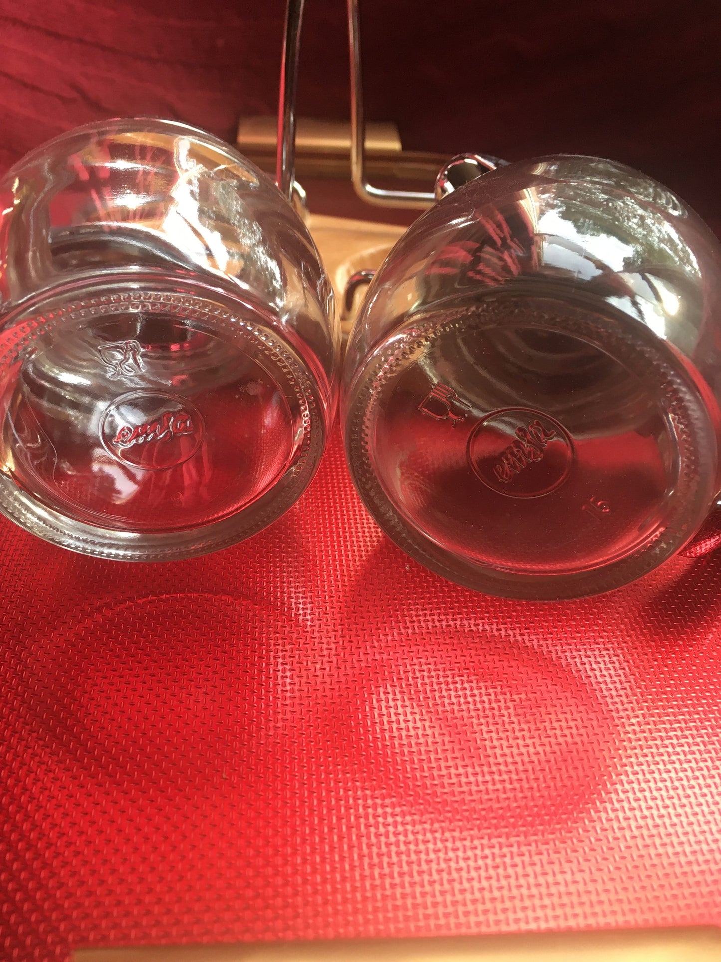 Emsa sugar jar and milk syrup jug. Made in Germany