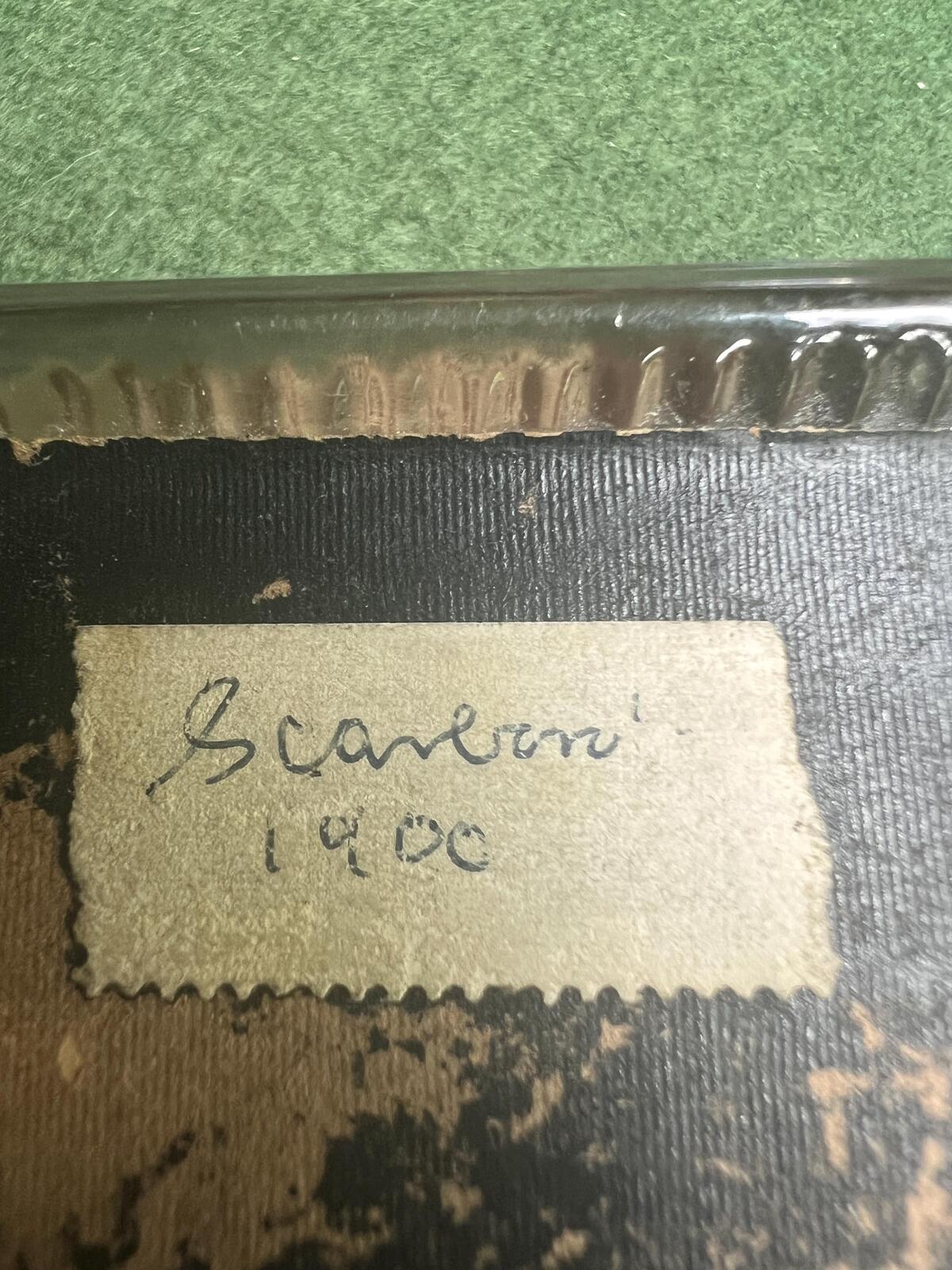 Victorian souvenir paperweight. Photographic Scarborough scene.