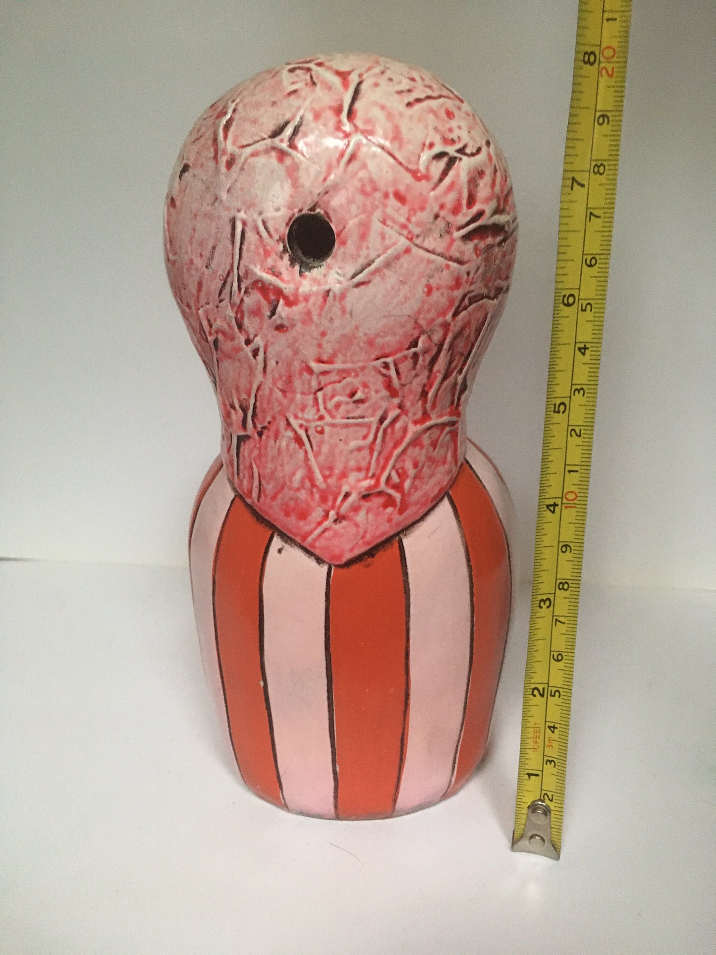 Paper Mache Wall pocket Pen Holder Folk art Gemma Taccogna Style