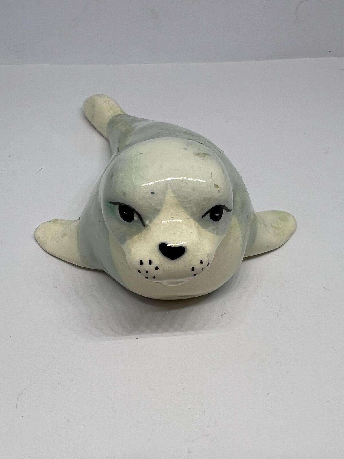 Ceramic seal pup Stamped Szeiler Made in England.