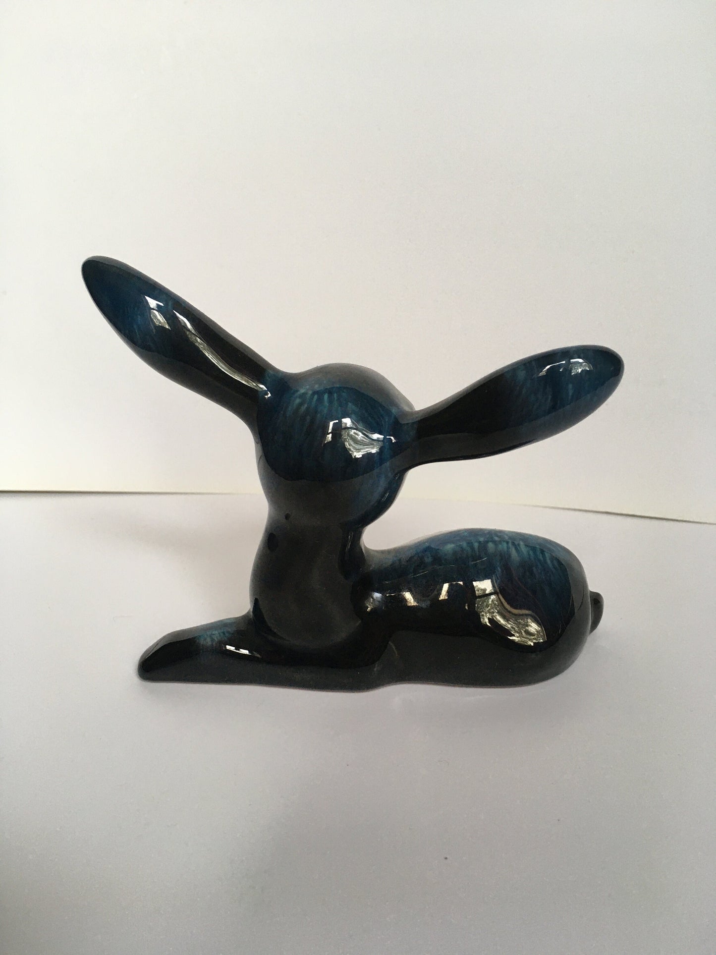 Beautiful resting fawn. Canadian Blue mountain pottery.