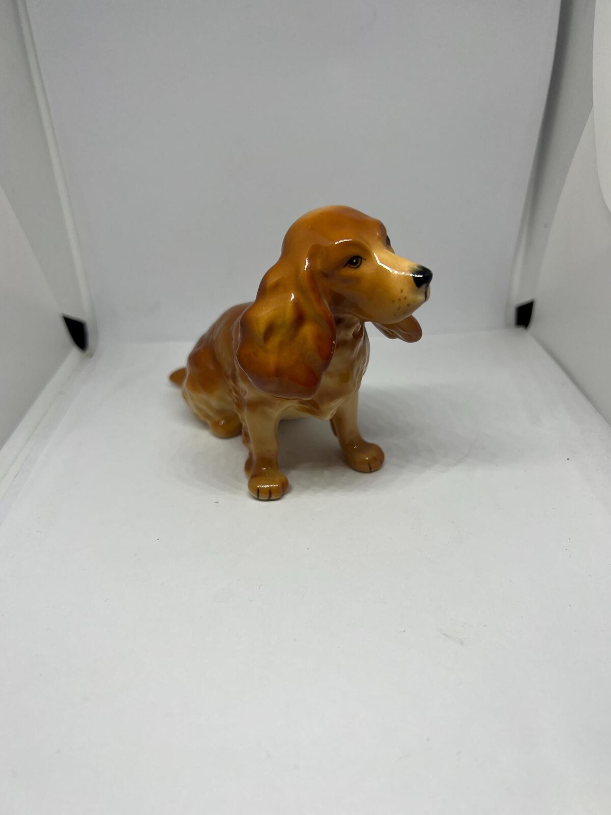 Vintage Cocker Spaniel figurine. Stamped Royal Adderley Floral Bone China. Made in England. Dog lover gift.