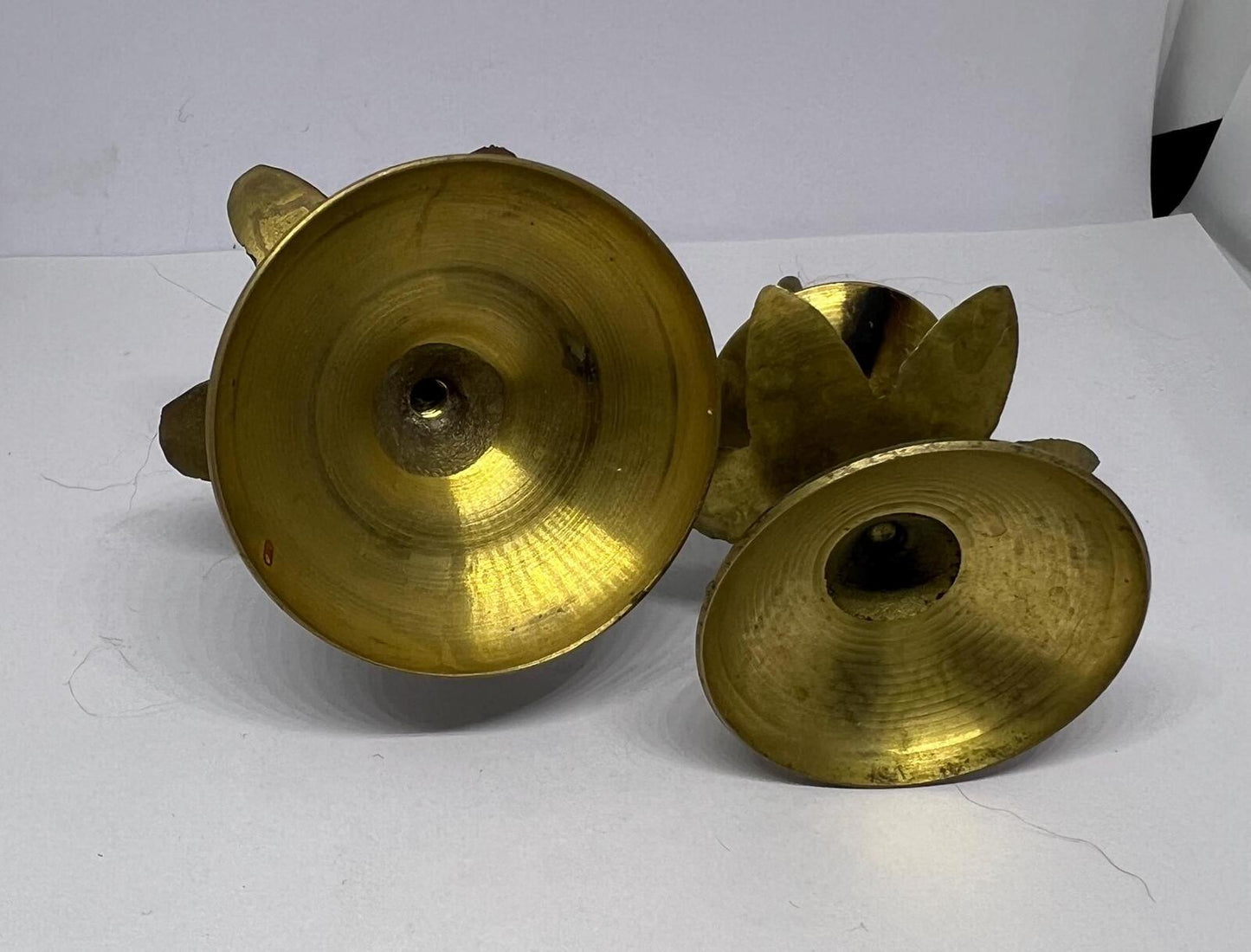 Pair of Vintage brass incense holders.