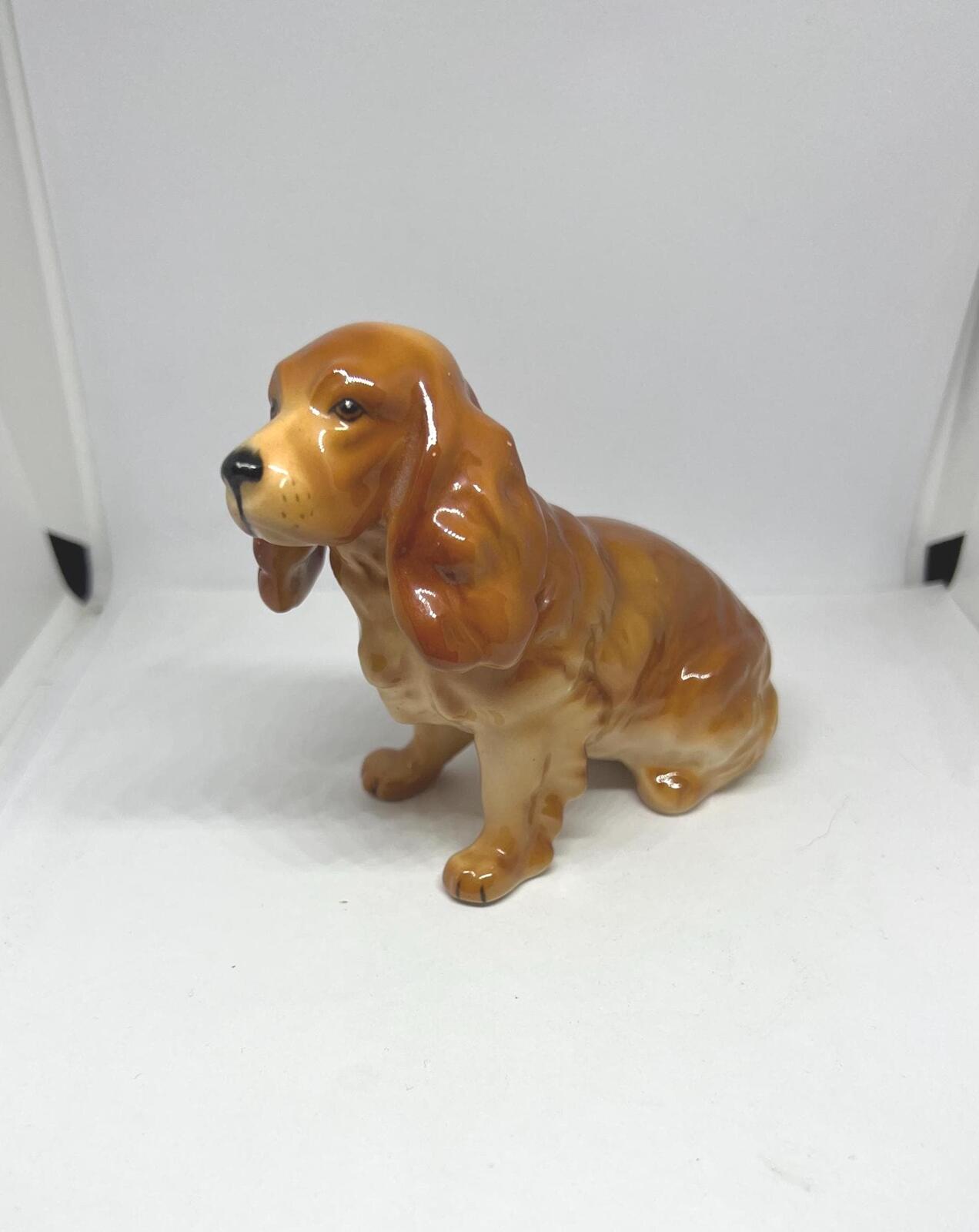 Vintage Cocker Spaniel figurine. Stamped Royal Adderley Floral Bone China. Made in England. Dog lover gift.