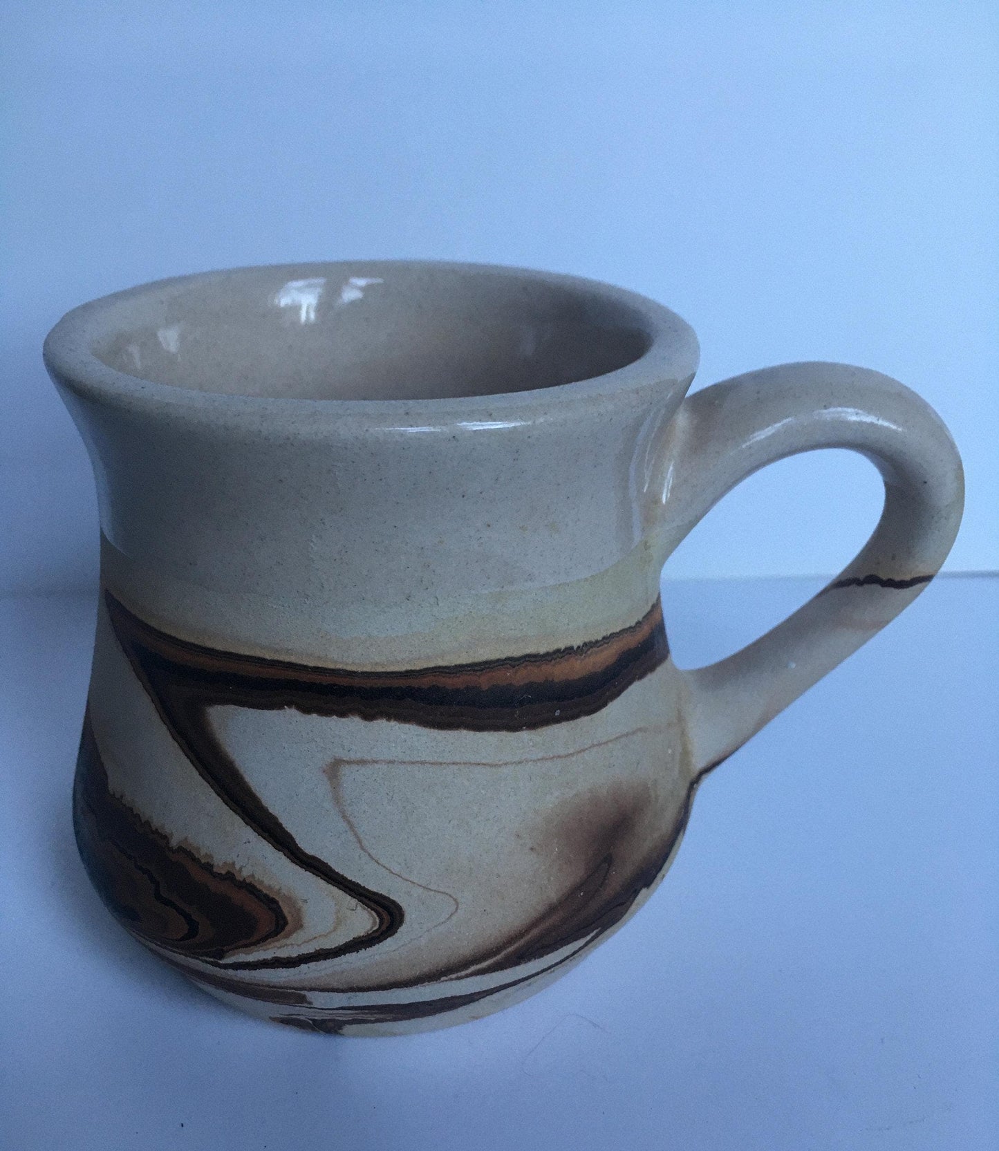 Studio pottery mug. Nemadji Pottery USA.