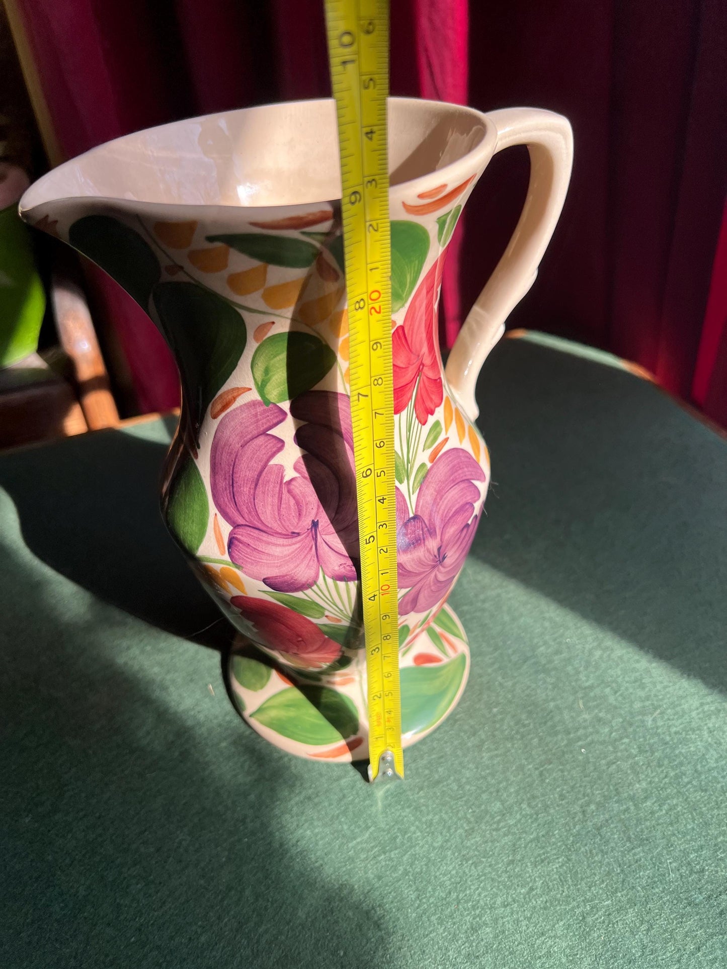 Wade large jug pitcher. Stamped Harvest Ware Wade England.