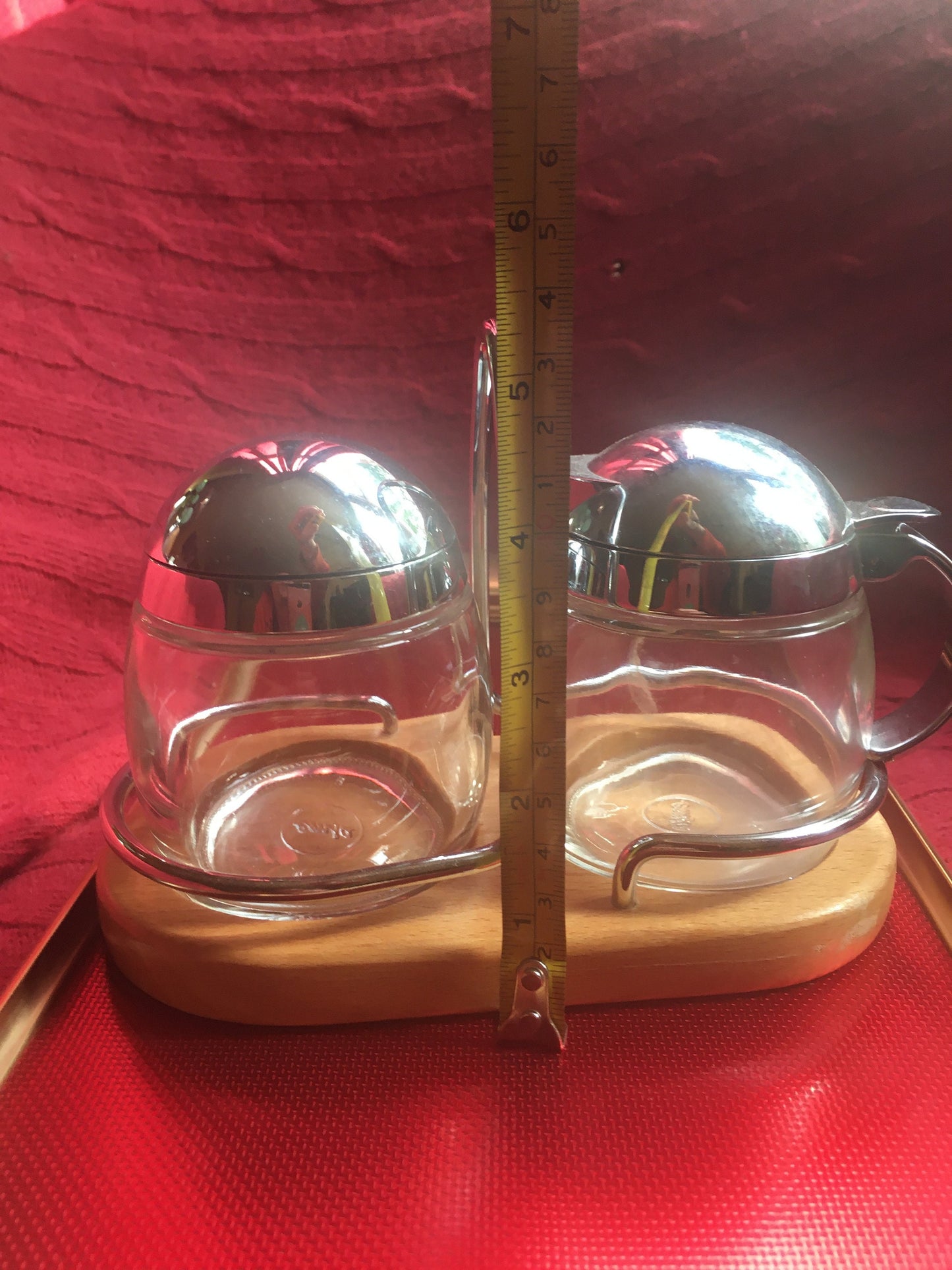 Emsa sugar jar and milk syrup jug. Made in Germany