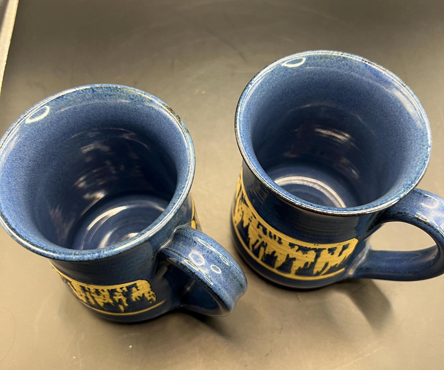 Vintage Bentham Pottery mugs. 2 available