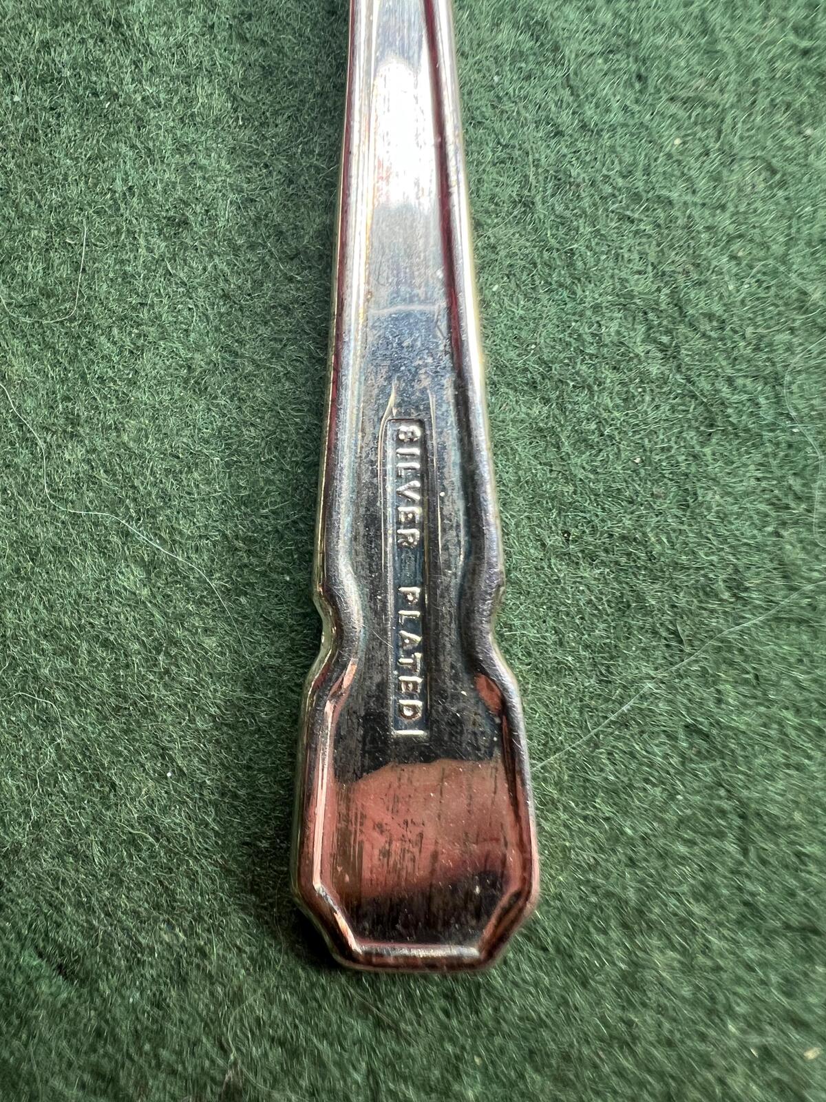 Set 5 silver plated teaspoons Stamped Silver plated Sheffield England.