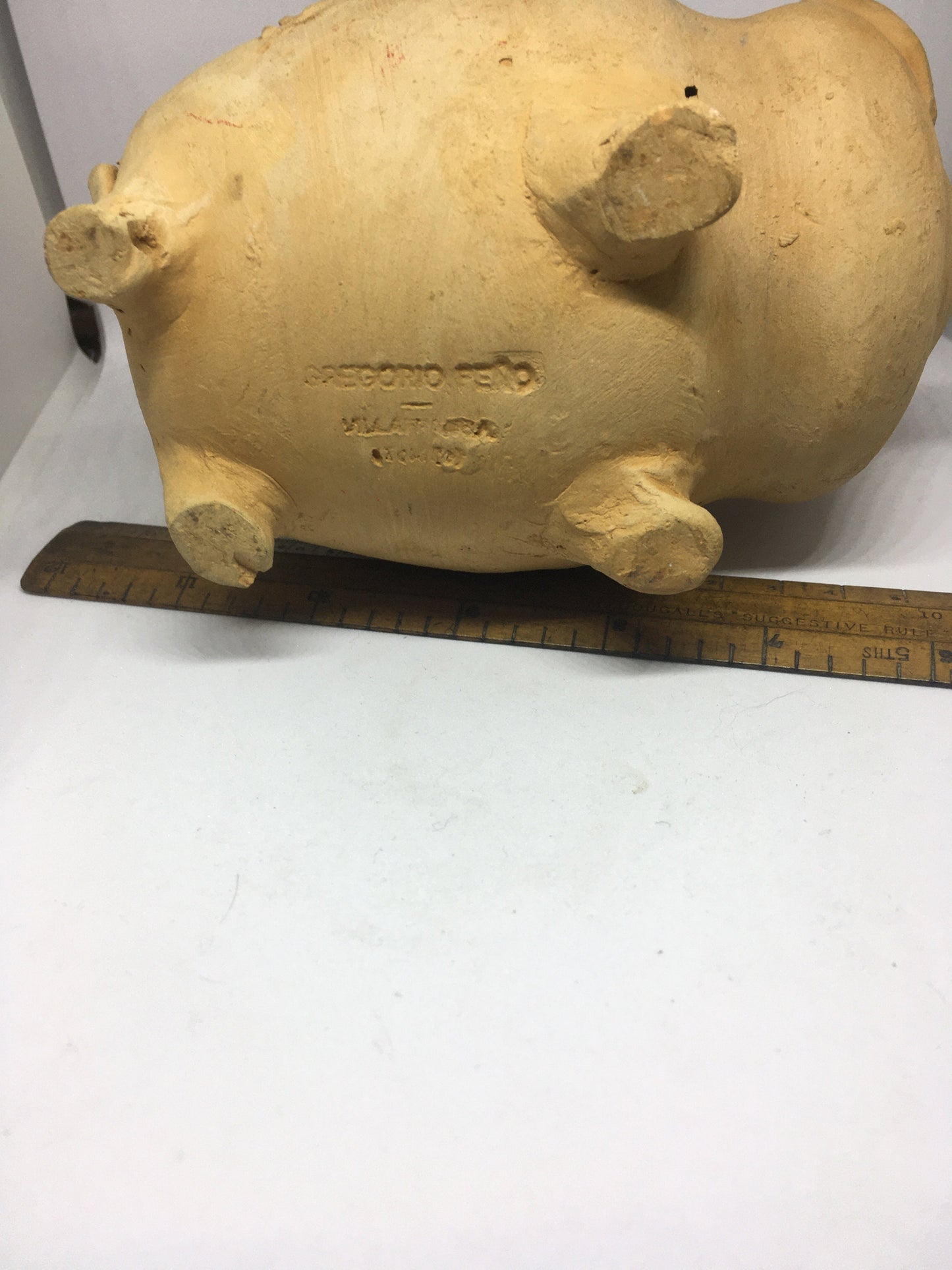 Studio pottery piggy bank.