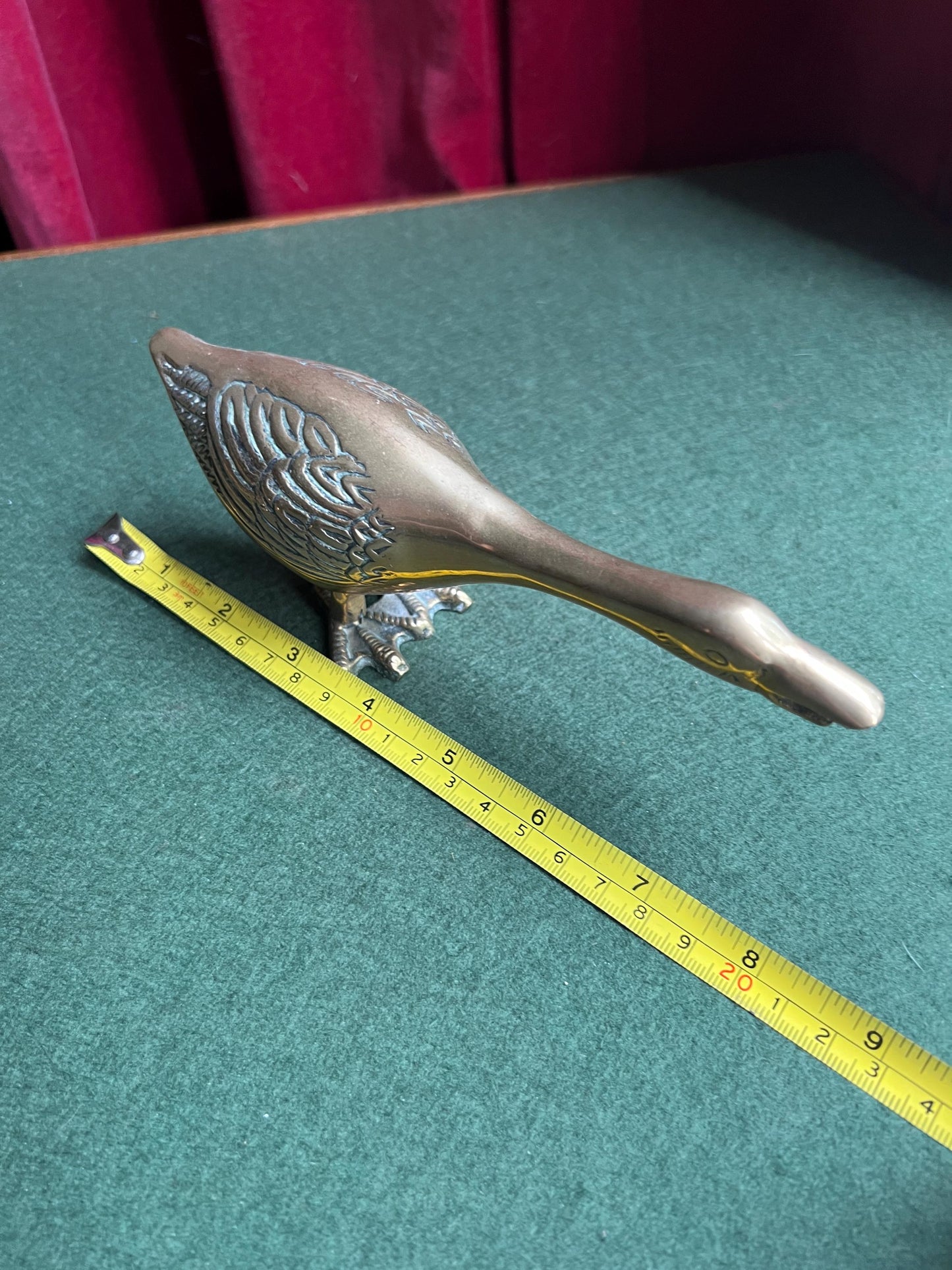 Vintage Brass goose figurine.