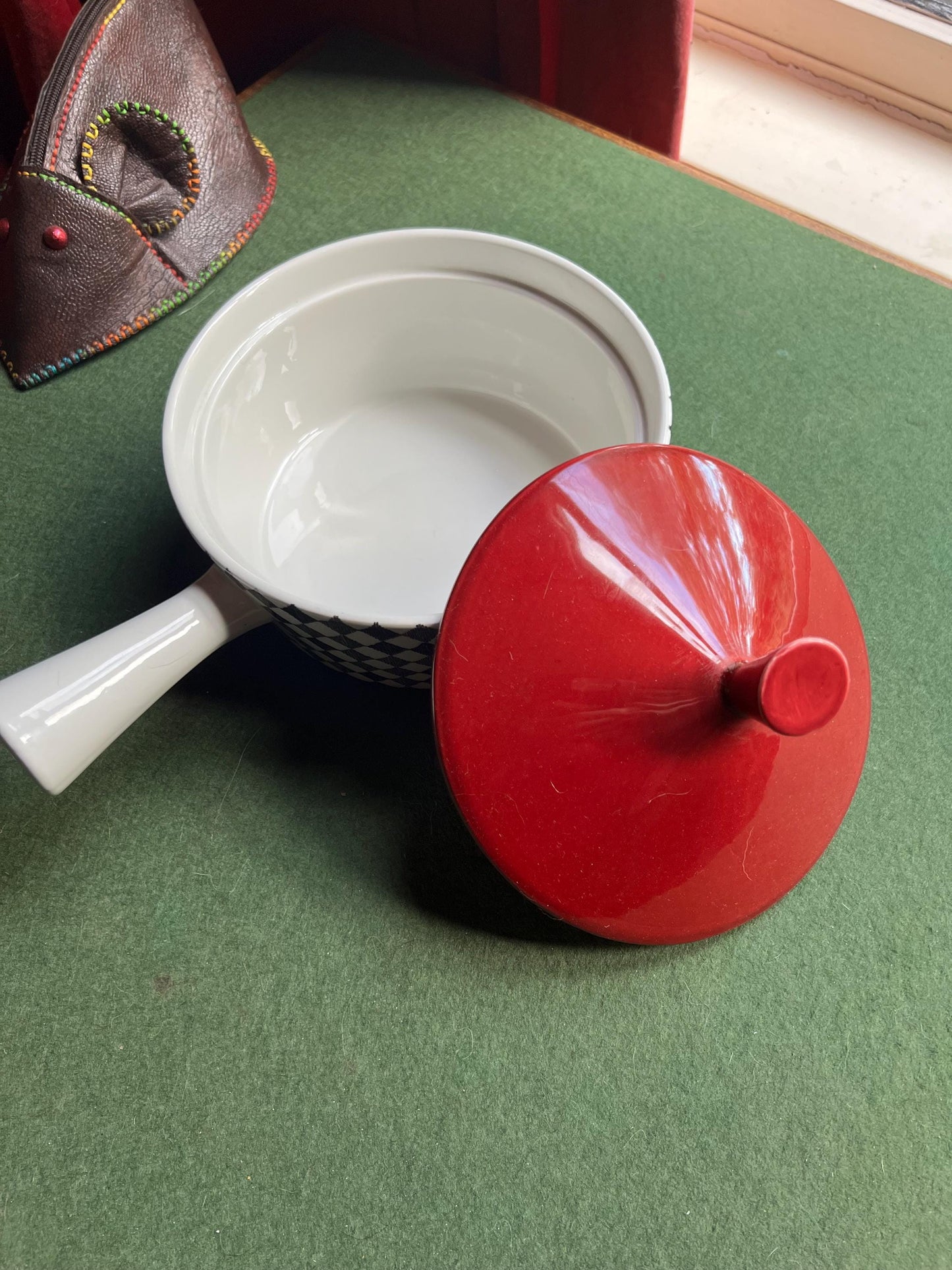 Vintage lidded ceramic casserole dish Rörstrand Made in Sweden