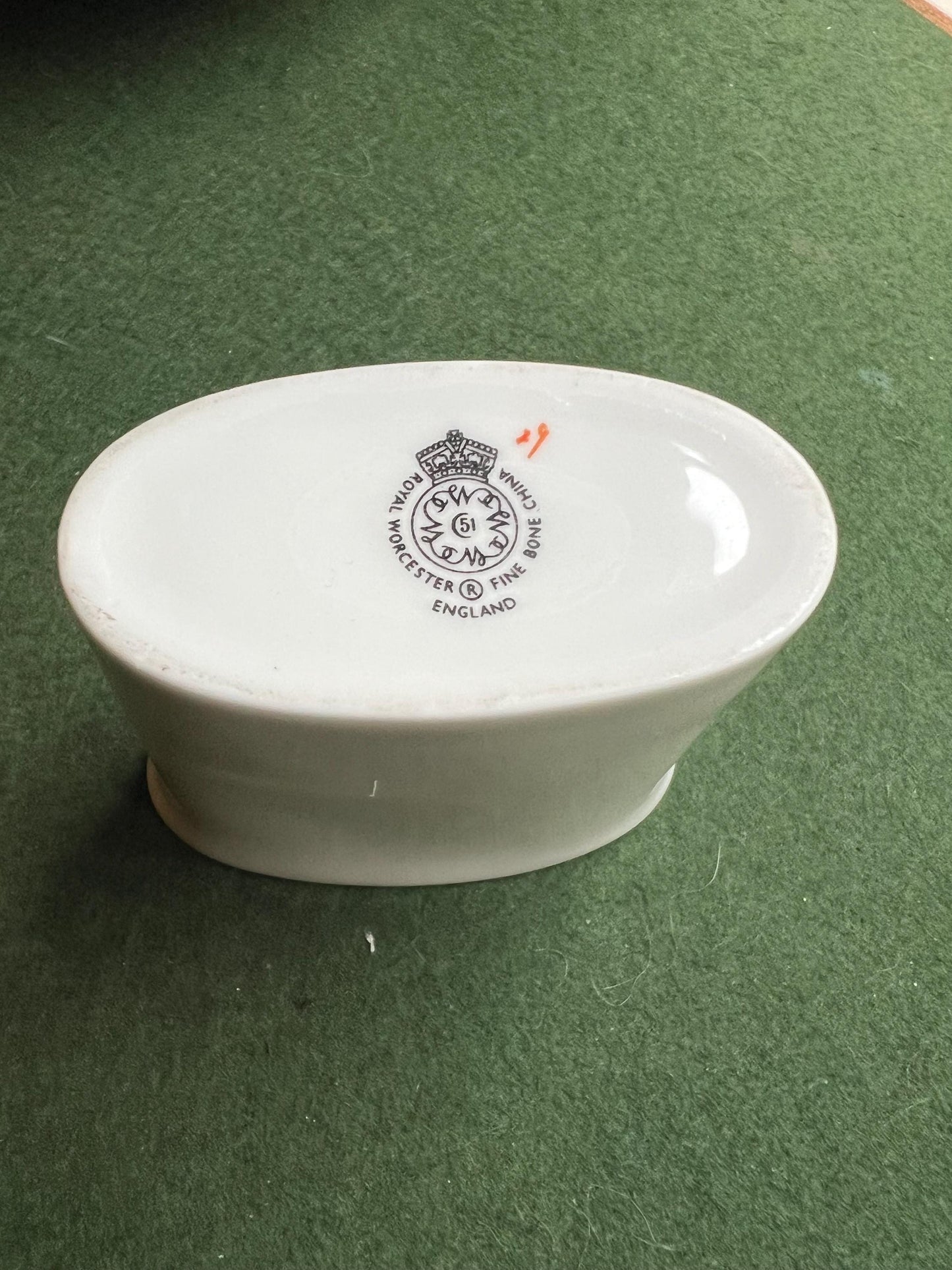 Royal Worcester Match toothpick match holder.