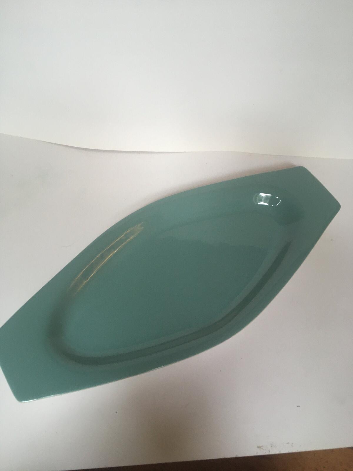 Poole Pottery Twintone Sky Blue Narrow trinket jewellery sandwich tray.