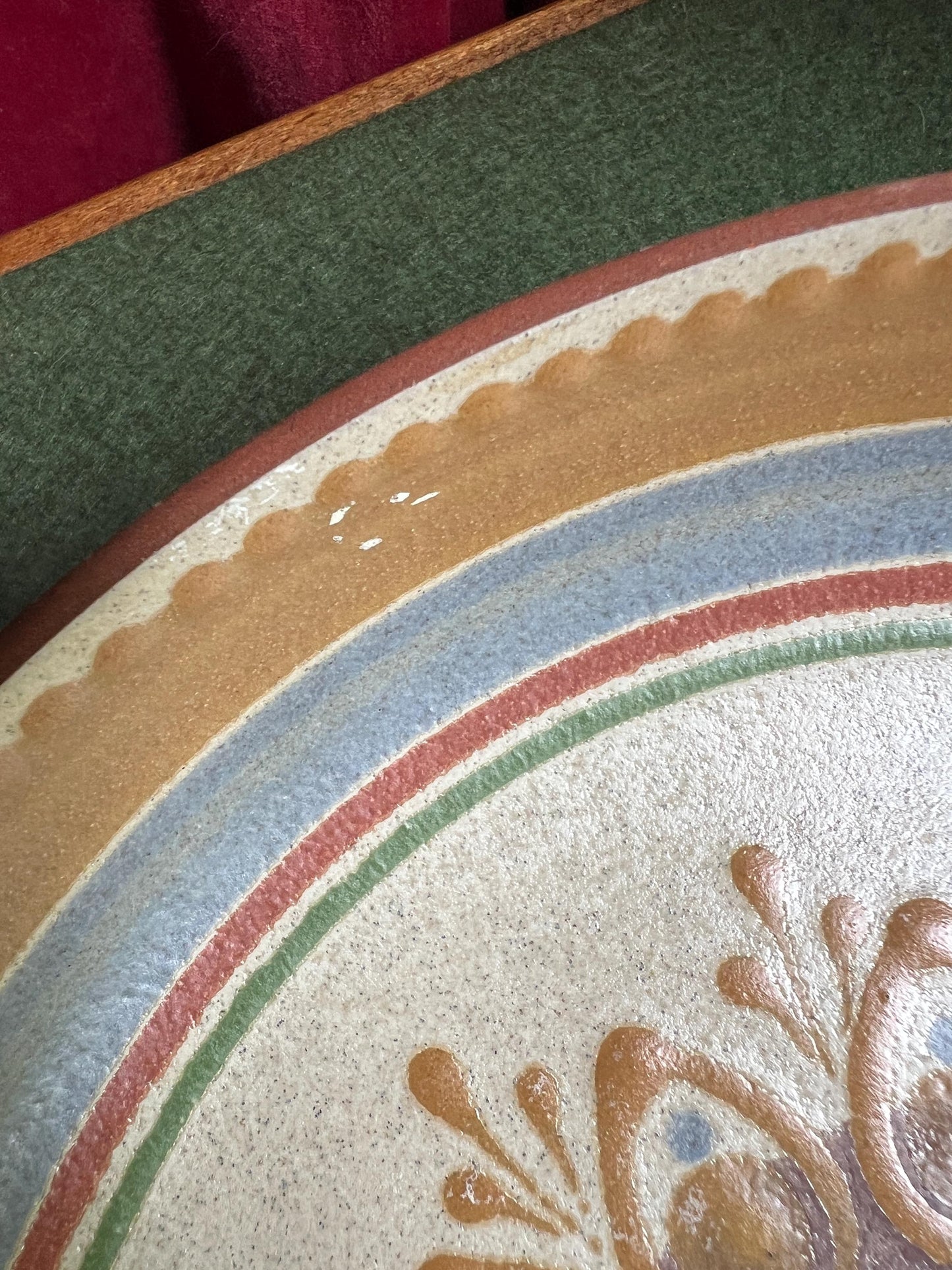 Decorative console bowl. Hand painted mandala pattern.