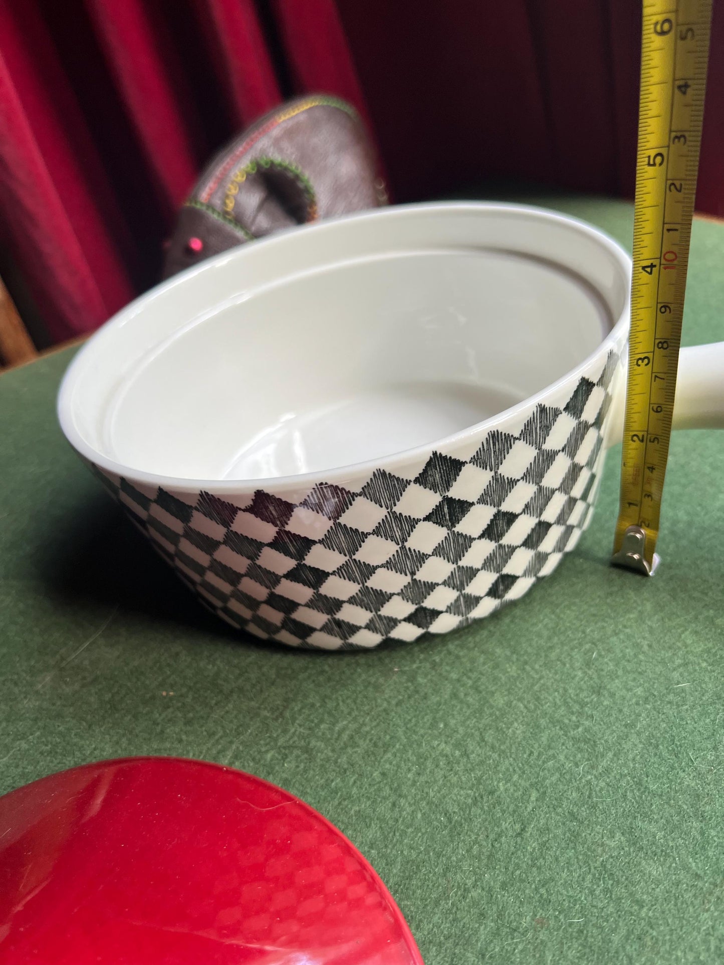 Vintage lidded ceramic casserole dish Rörstrand Made in Sweden