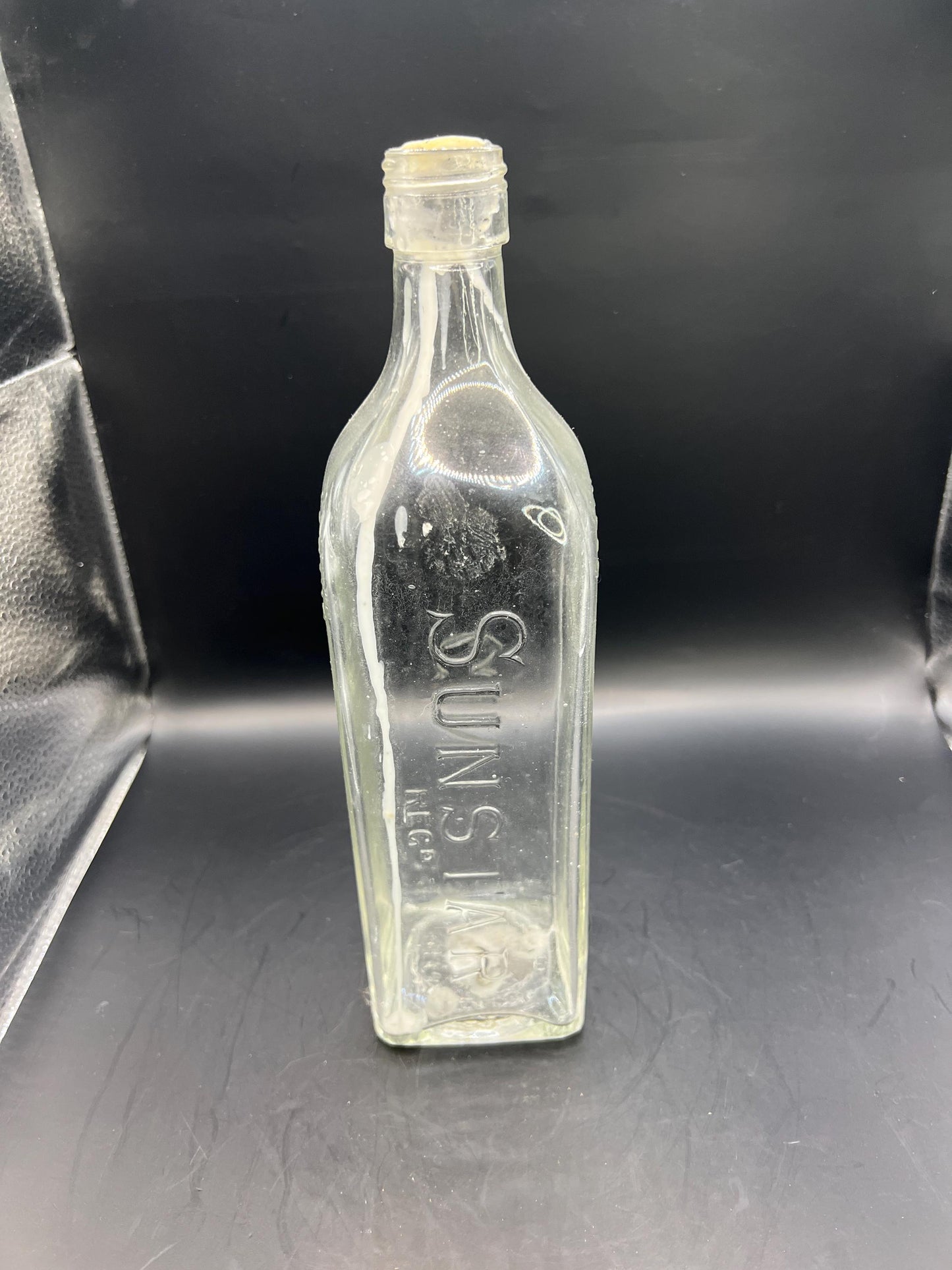 Vintage liquor bottle Stamped Sunstar MacPherson's Gin Reg No 409825