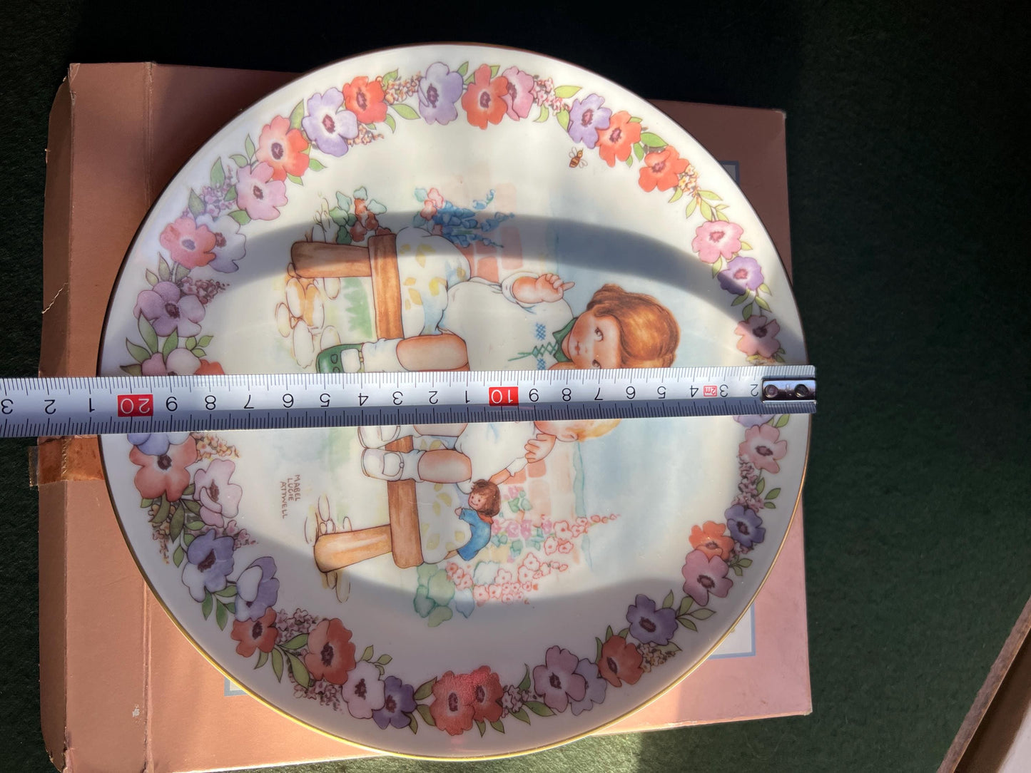 Decorative plate. Memories of Yesterday Hush by Mabel Lucie Attwell.