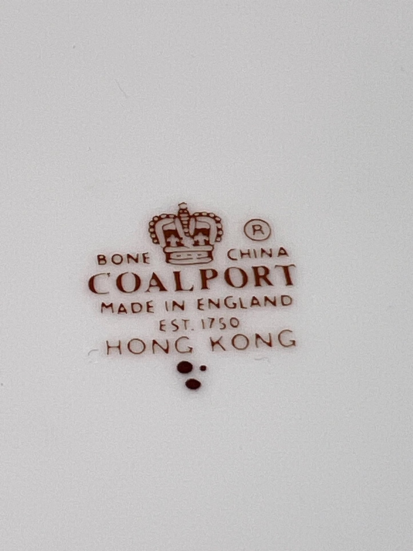 Vintage Coal Port trinket dressing table box.Hong Kong pattern Bone China.