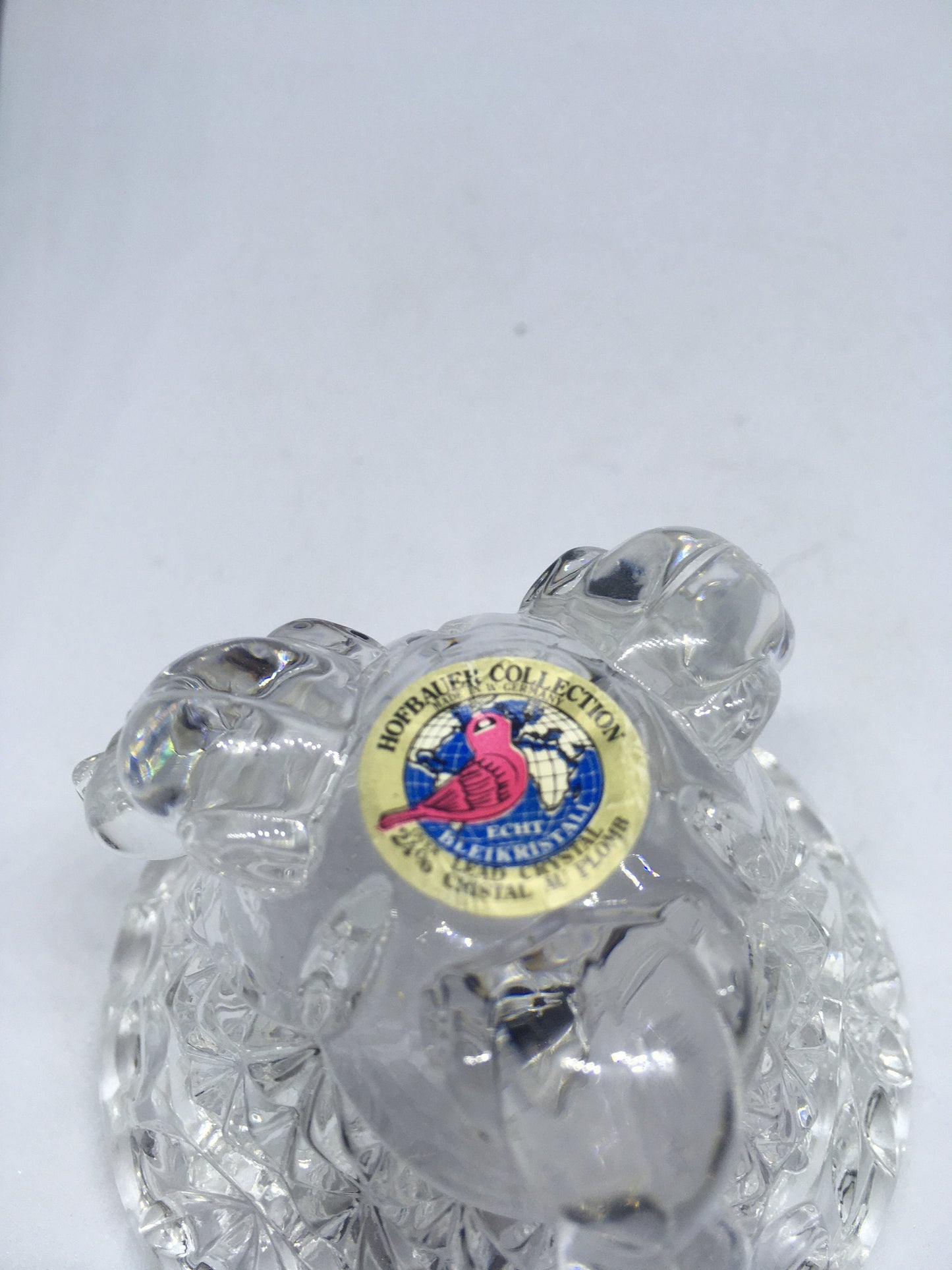 Cut glass trinket box. Vintage Hofbauer Crystal Collection Made in Germany. 24% lead crystal.