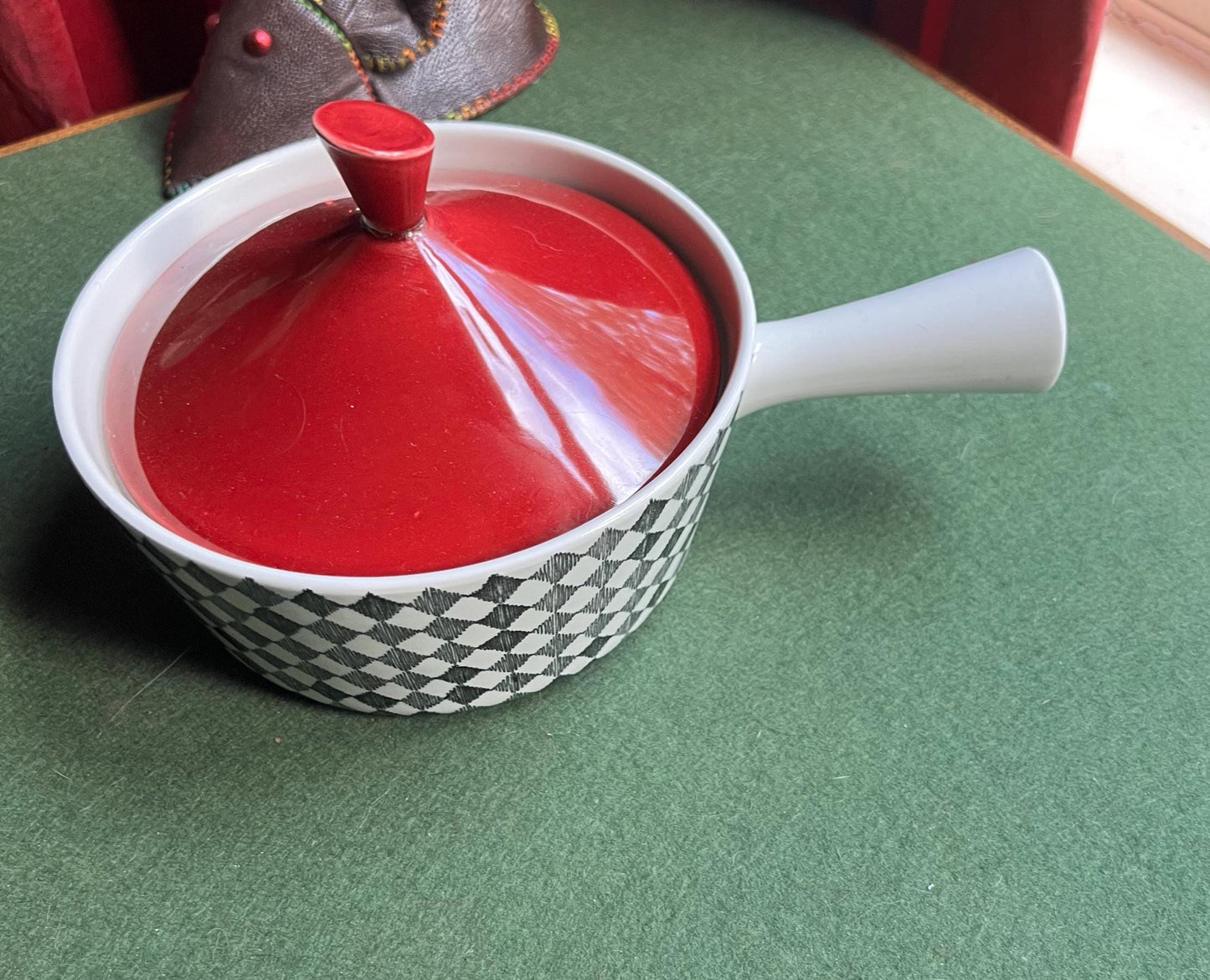 Vintage lidded ceramic casserole dish Rörstrand Made in Sweden