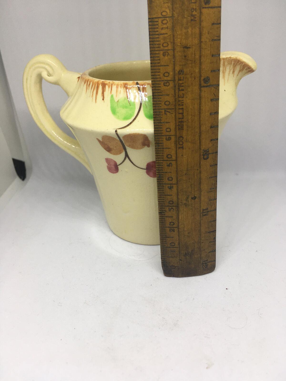 Beautiful vintage hand-painted creamer milk jug. Gloria England.