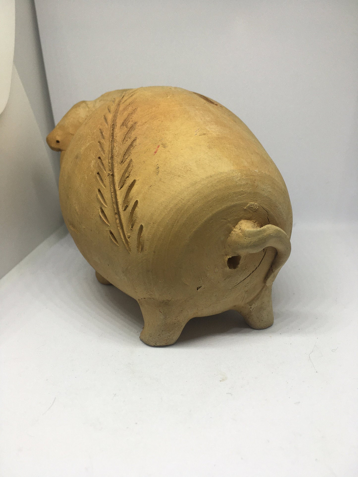 Studio pottery piggy bank.