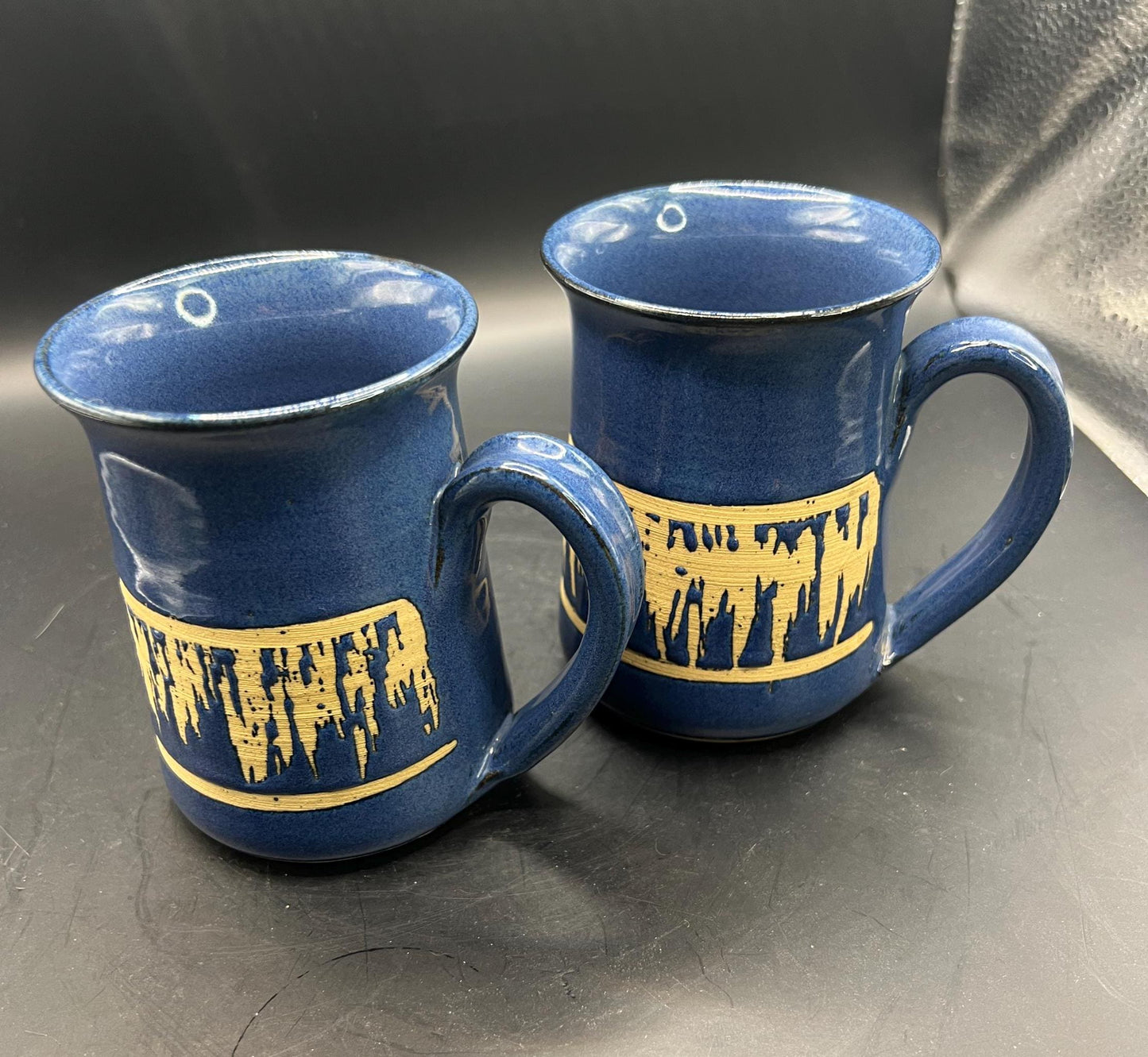 Vintage Bentham Pottery mugs. 2 available
