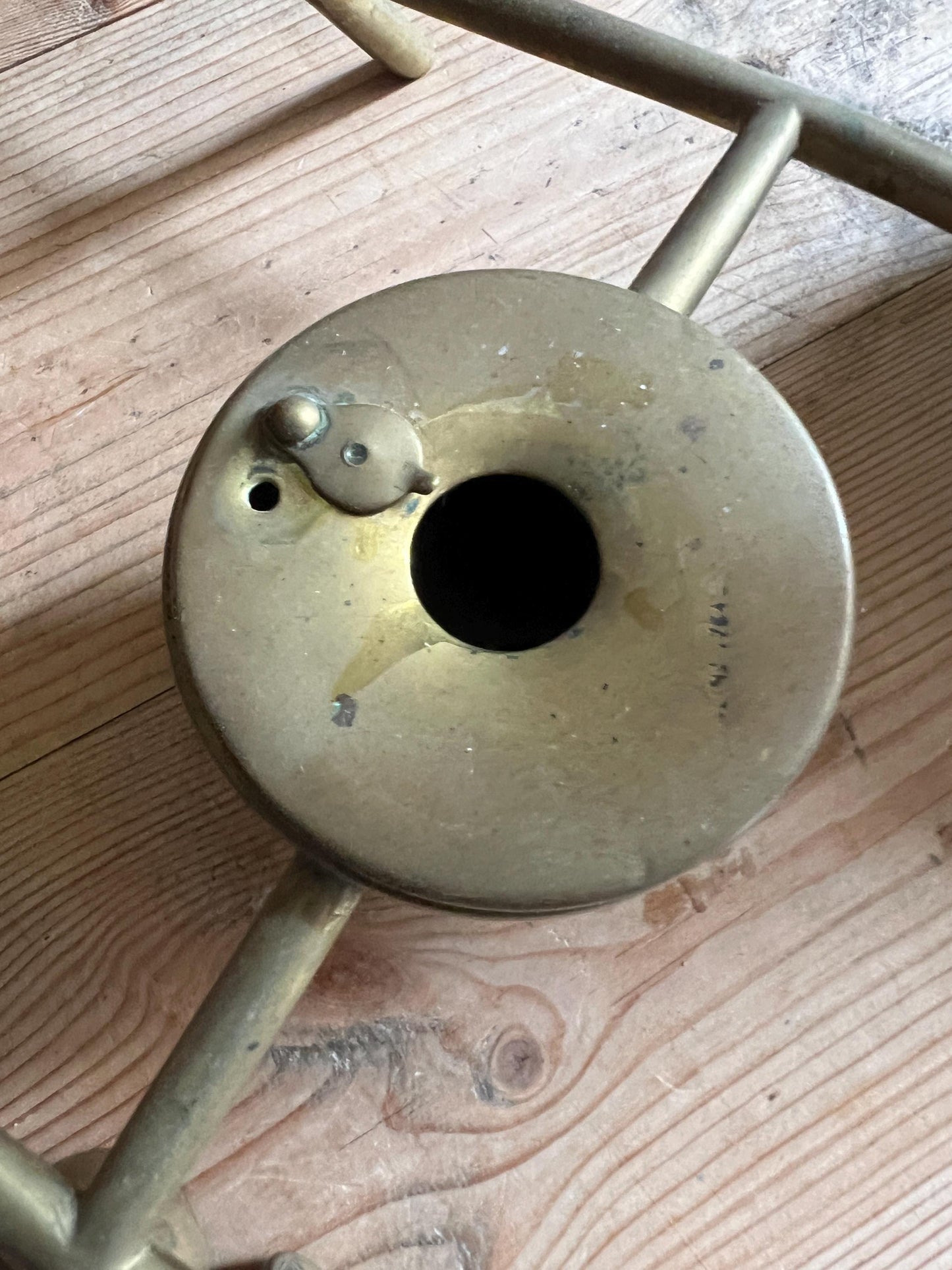 William Soutter Brass Spirit Kettle with Stand.