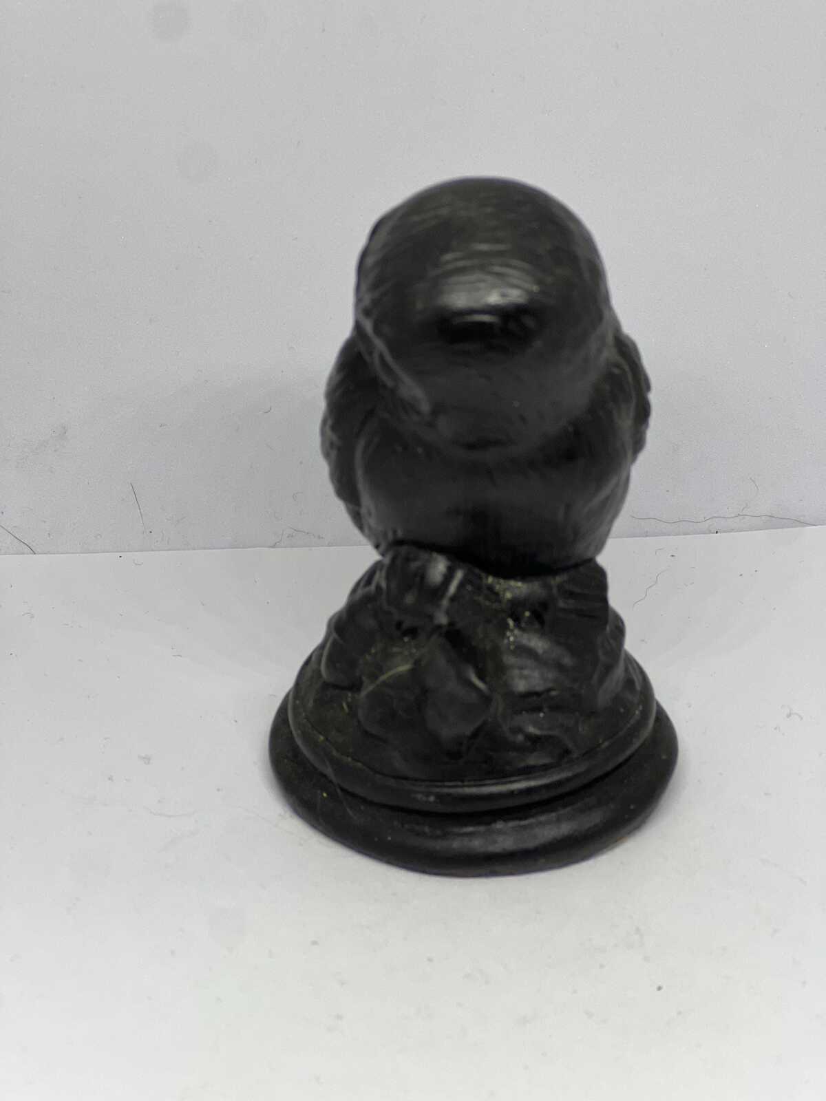 Owl figurine. Hand cast From Slate. Celtic Castings.