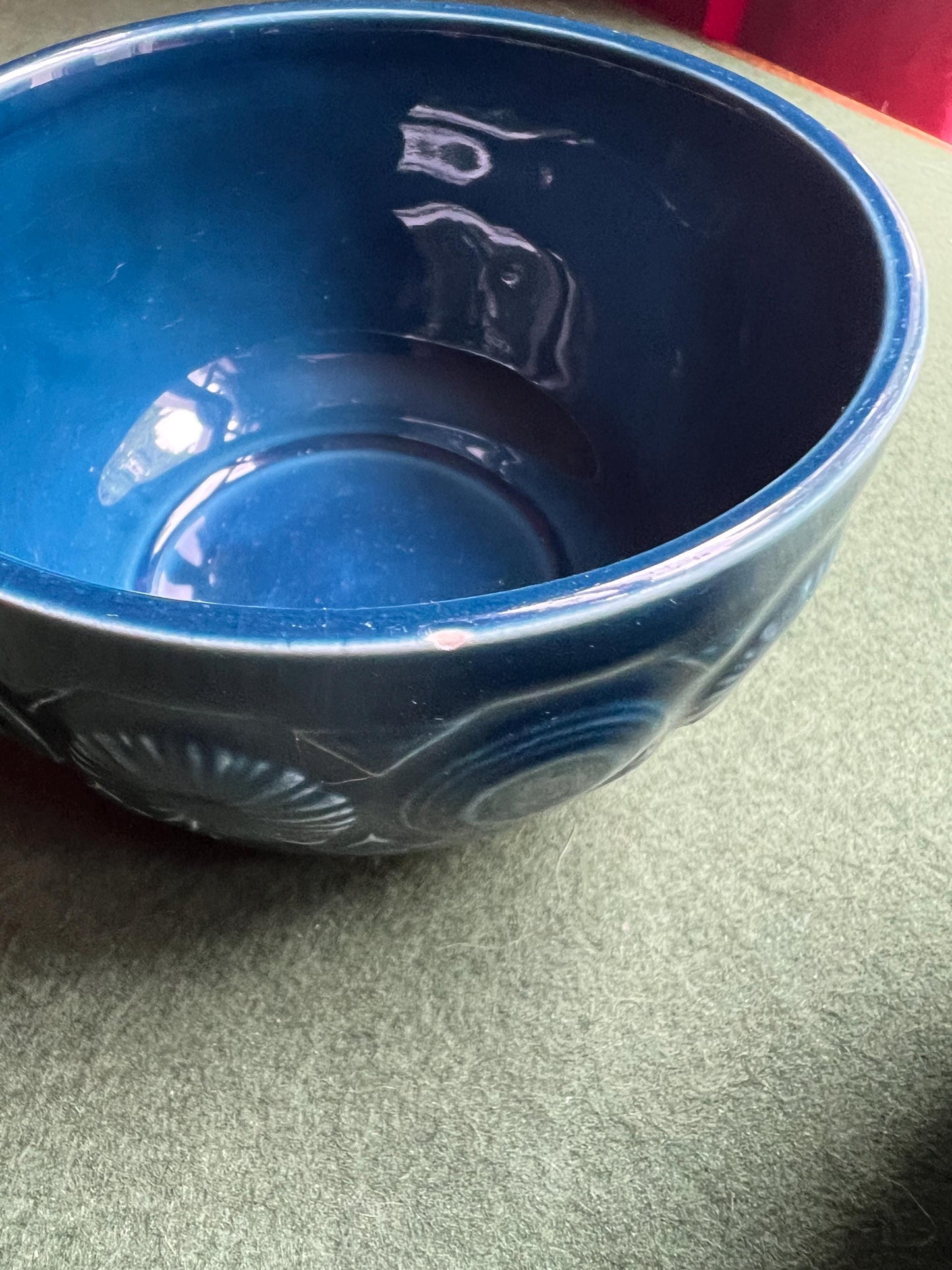Vintage soup mugs Ceramic handled stew bowls 2 pairs Stamped TAMS.