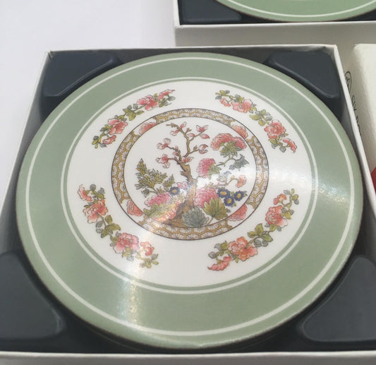 Set of 6 coasters. Vintage Pimpernel India Tree design coasters. Original box.