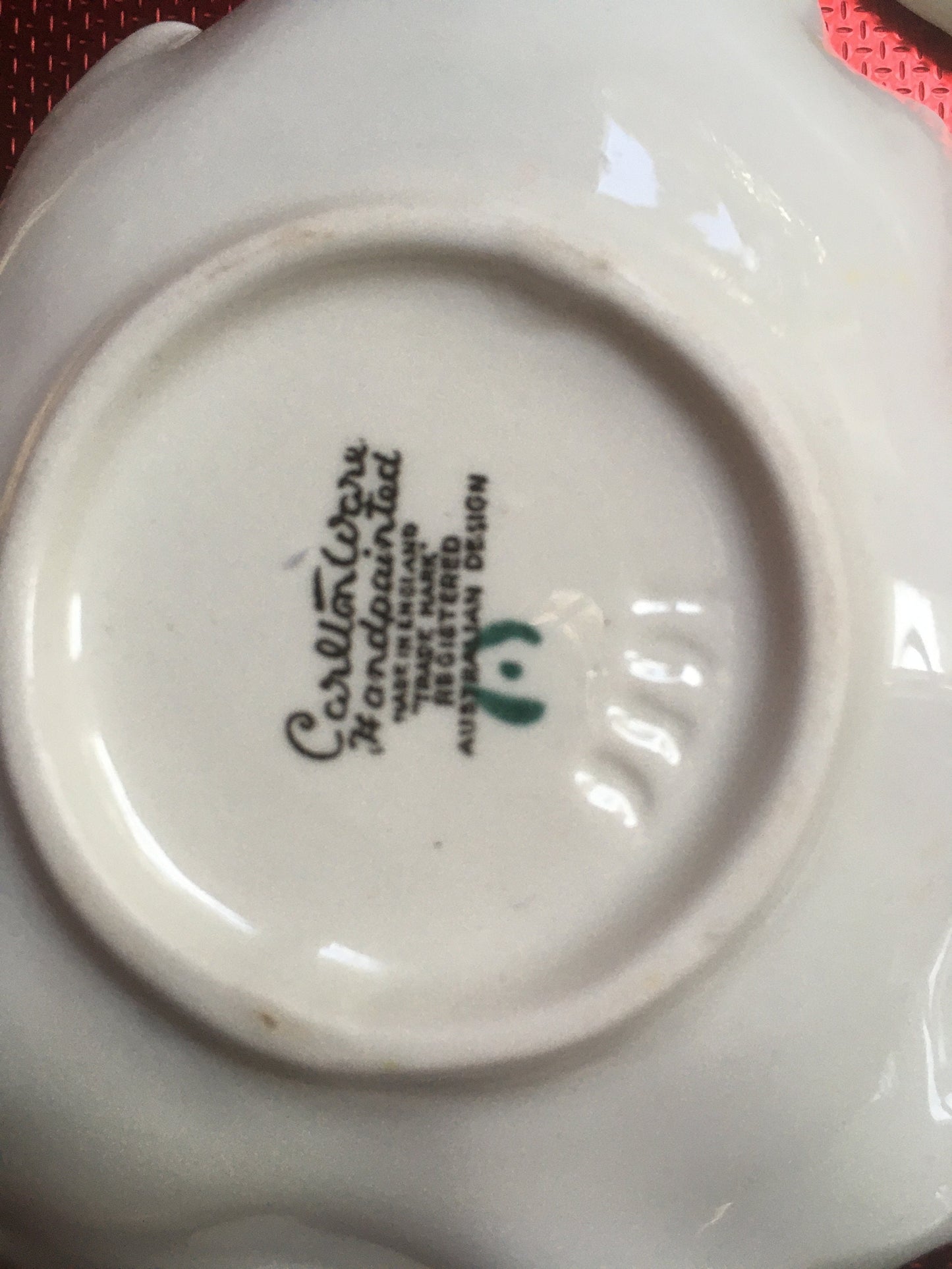 Vintage hand painted trinket dishes. Carlton Ware Crown Devon.