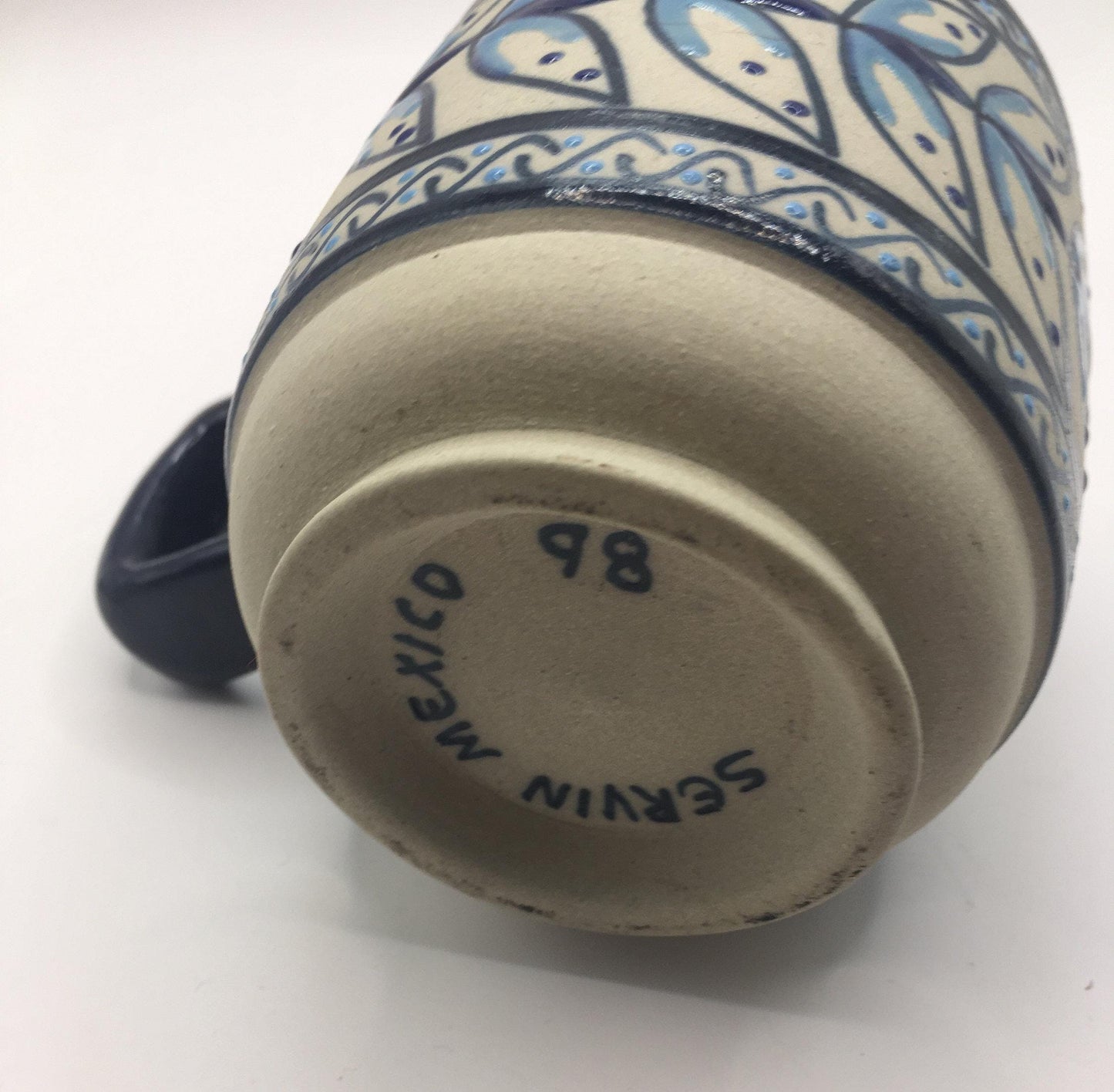 Mexican Studio pottery mug. Servin Mexico 8b