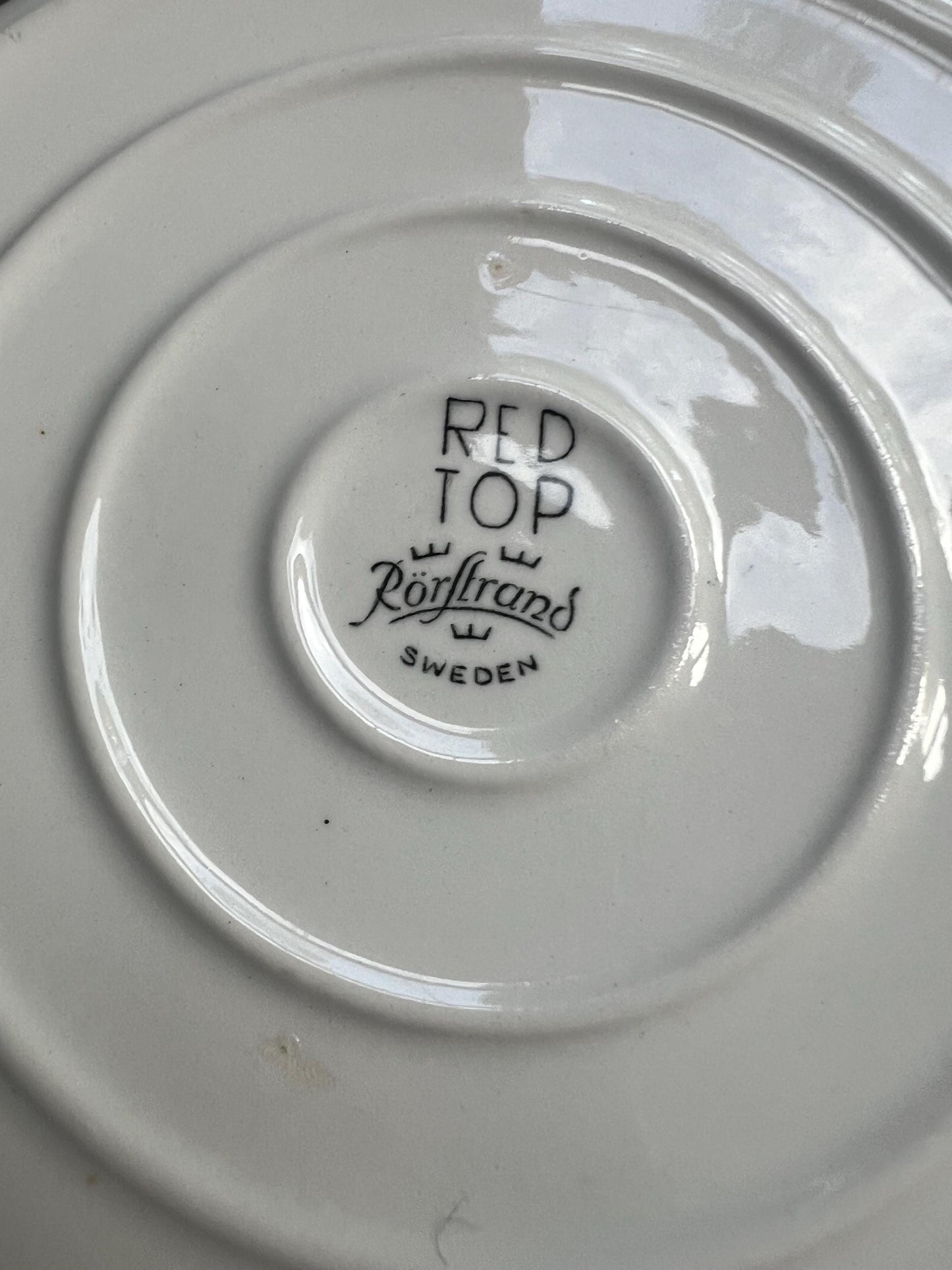 Vintage lidded ceramic casserole dish Rörstrand Made in Sweden