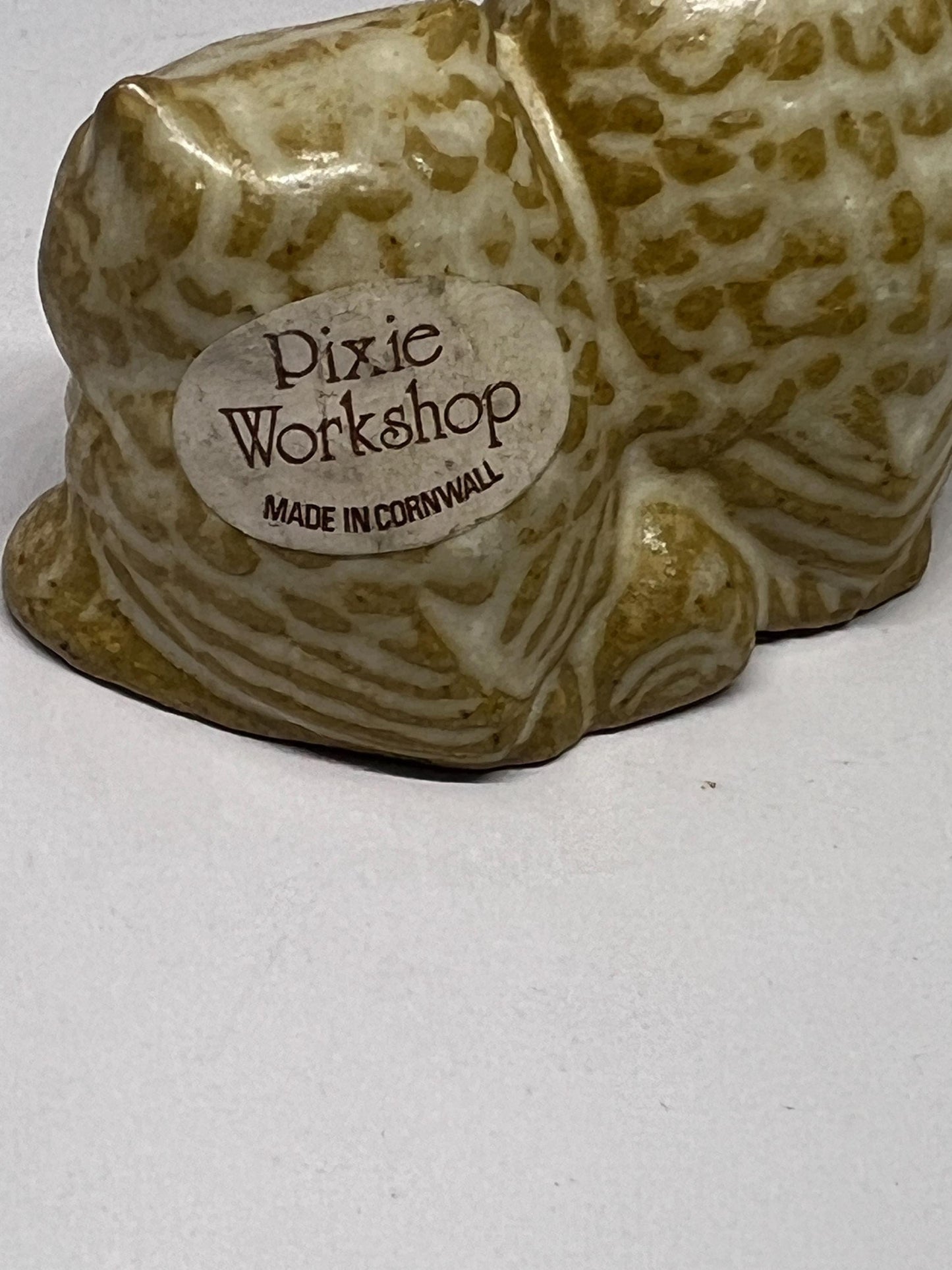 Cute pottery Owl family. Mum and 2 owlets.  Pixie Workshop Made in Cornwall.