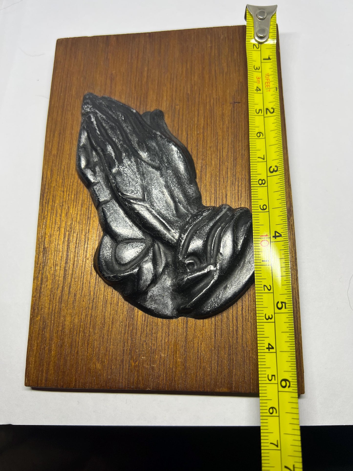 Praying Hand plaque. Kelham Crafts New Life Foundation Trust Newark Notts Uk.