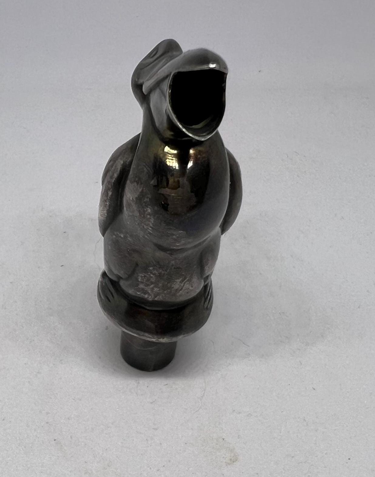 Danish silver plated Pelican shaped Art Deco 1930s wine pourer.