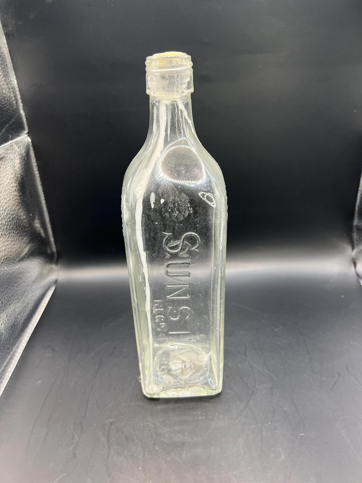 Vintage liquor bottle Stamped Sunstar MacPherson's Gin Reg No 409825