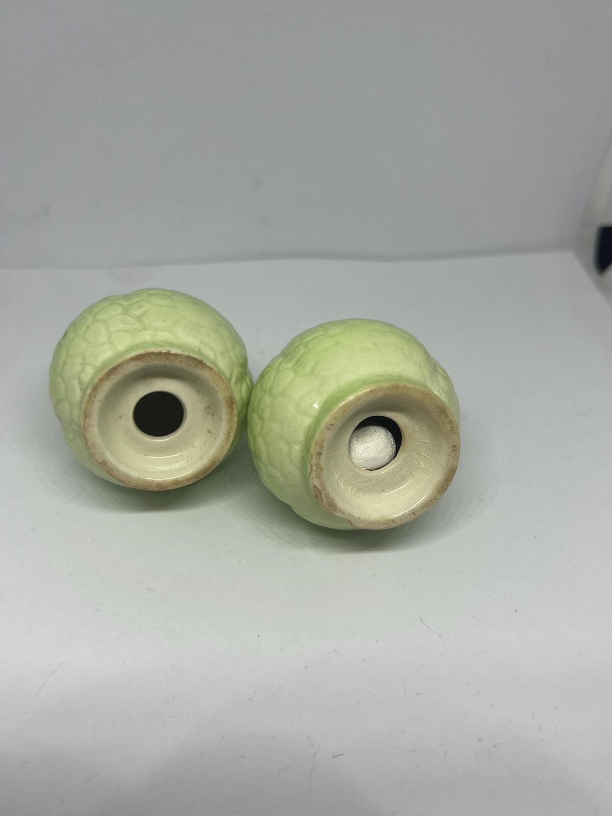 Vintage Carlton Ware 'Wild Rose' salt and pepper shakers. 1930s Salad Ware range