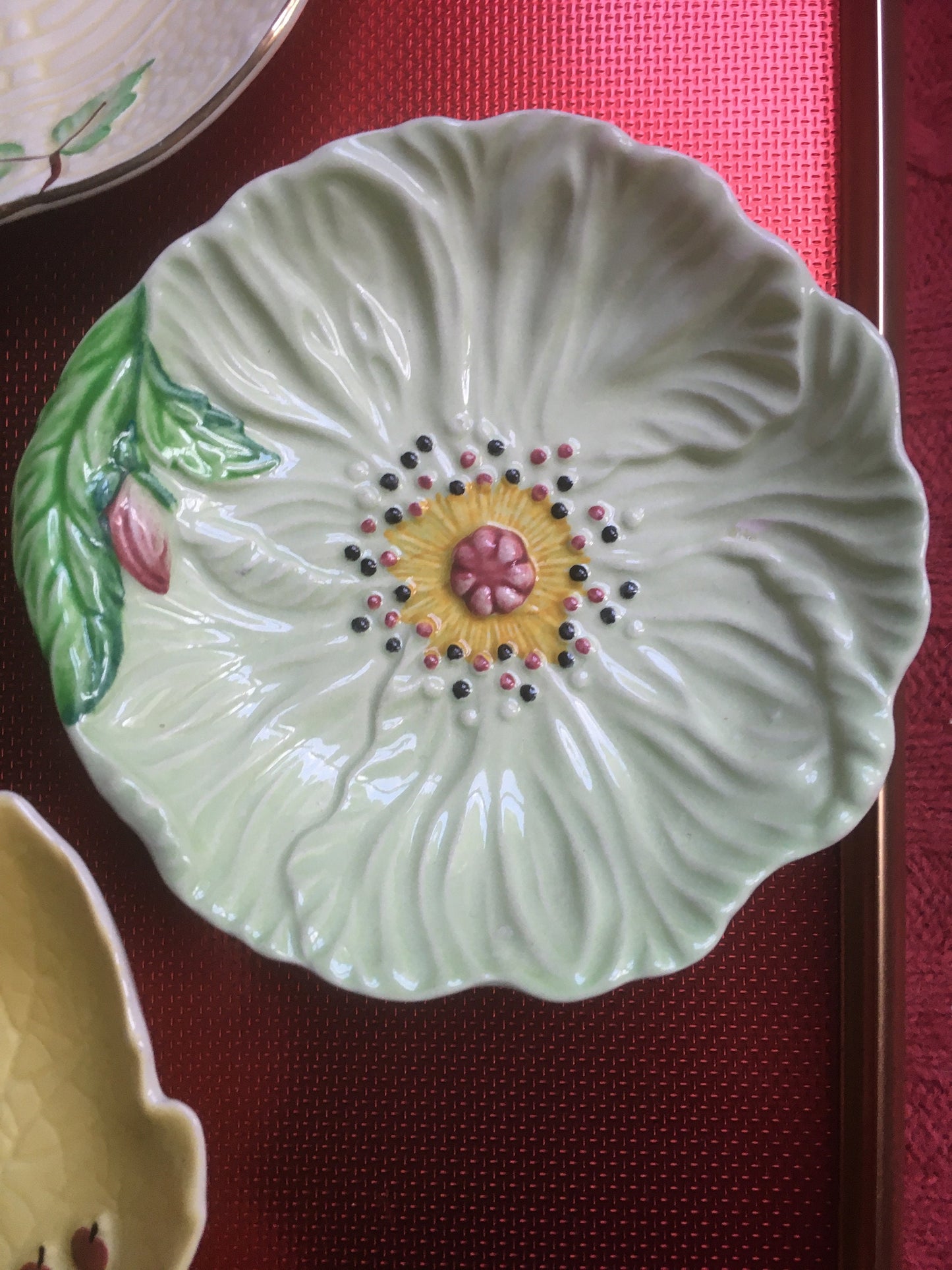 Vintage hand painted trinket dishes. Carlton Ware Crown Devon.