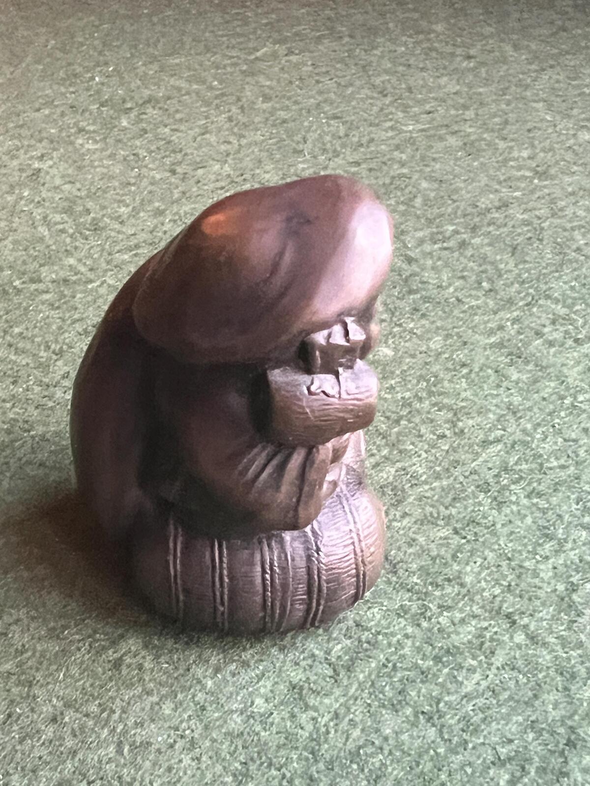 Vintage Bronze Japanese Daikokuten Figurine. God of Wealth and prosperity. Japan Mythology figurine.