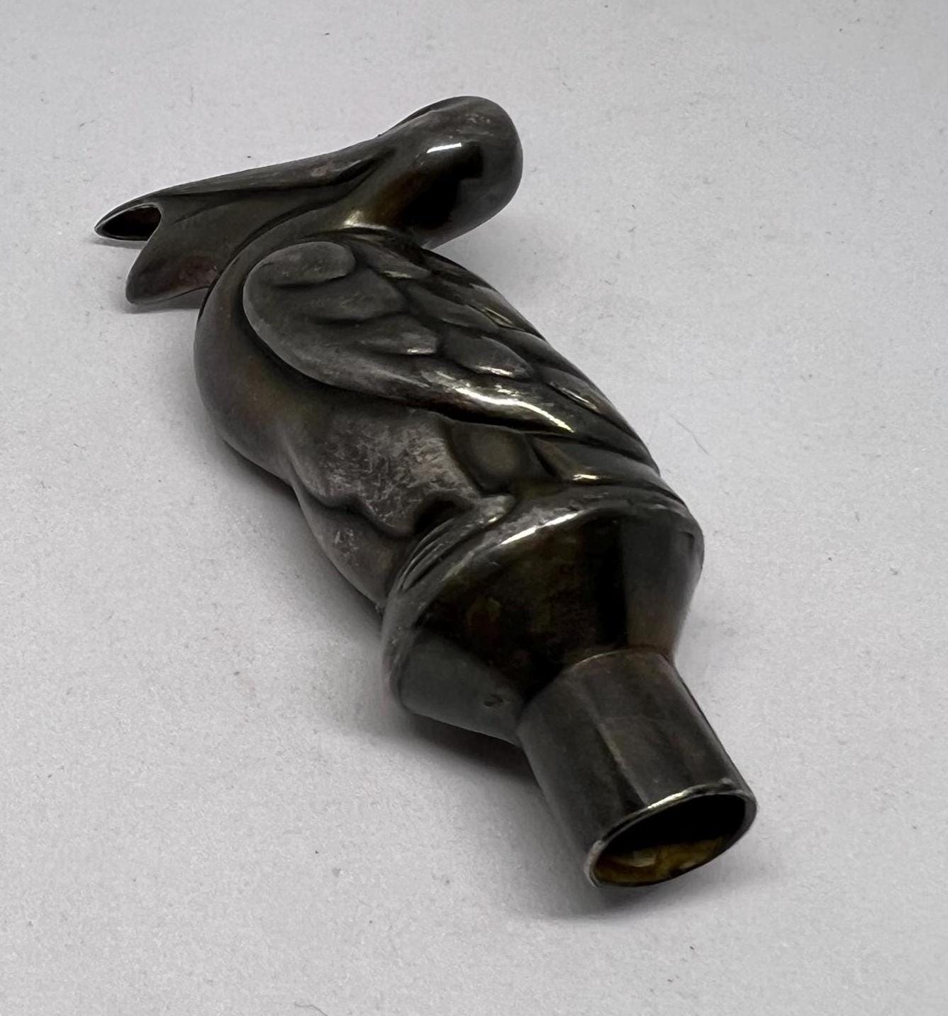 Danish silver plated Pelican shaped Art Deco 1930s wine pourer.